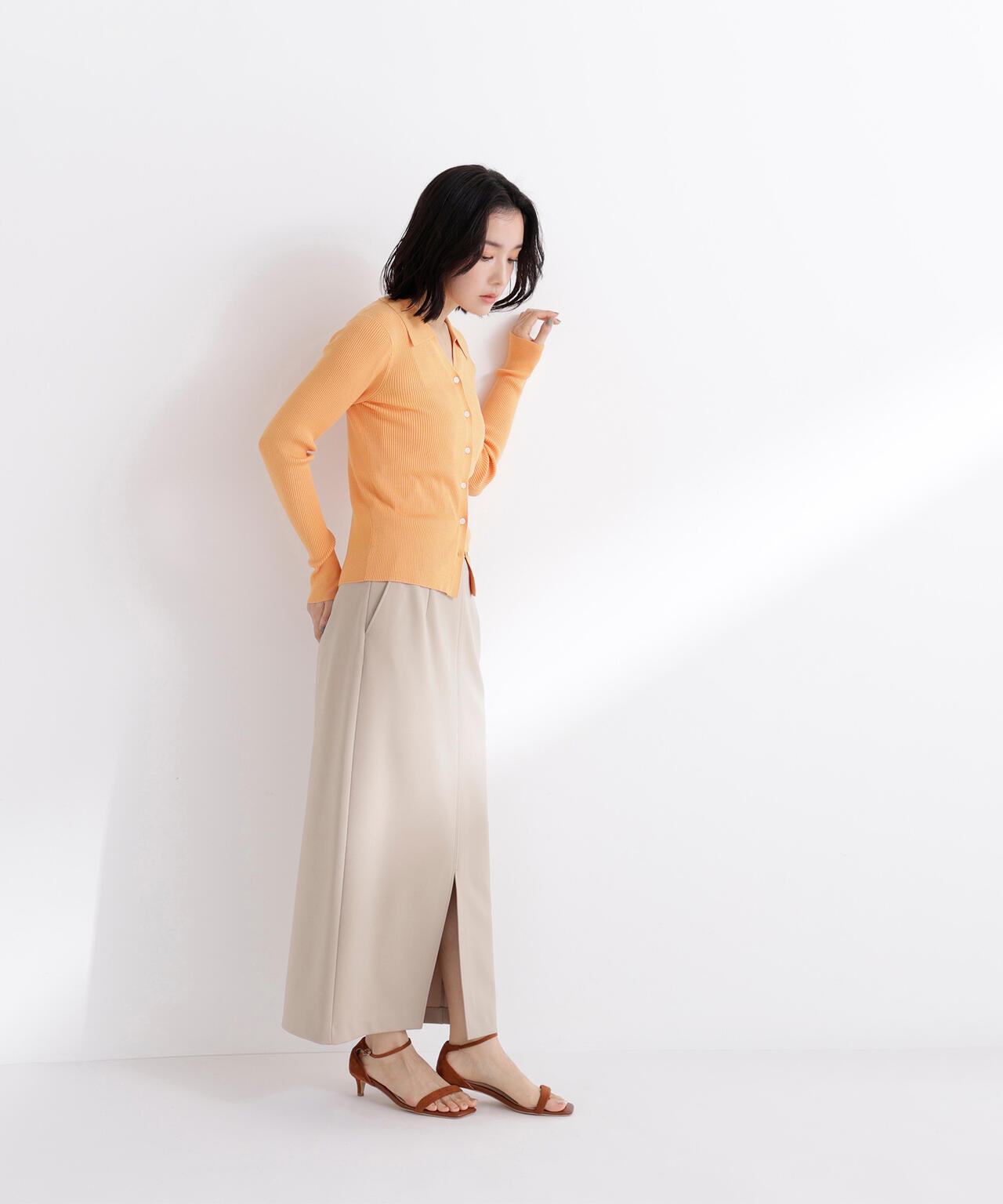 ストレッチカルゼシリーズ ナロースカート