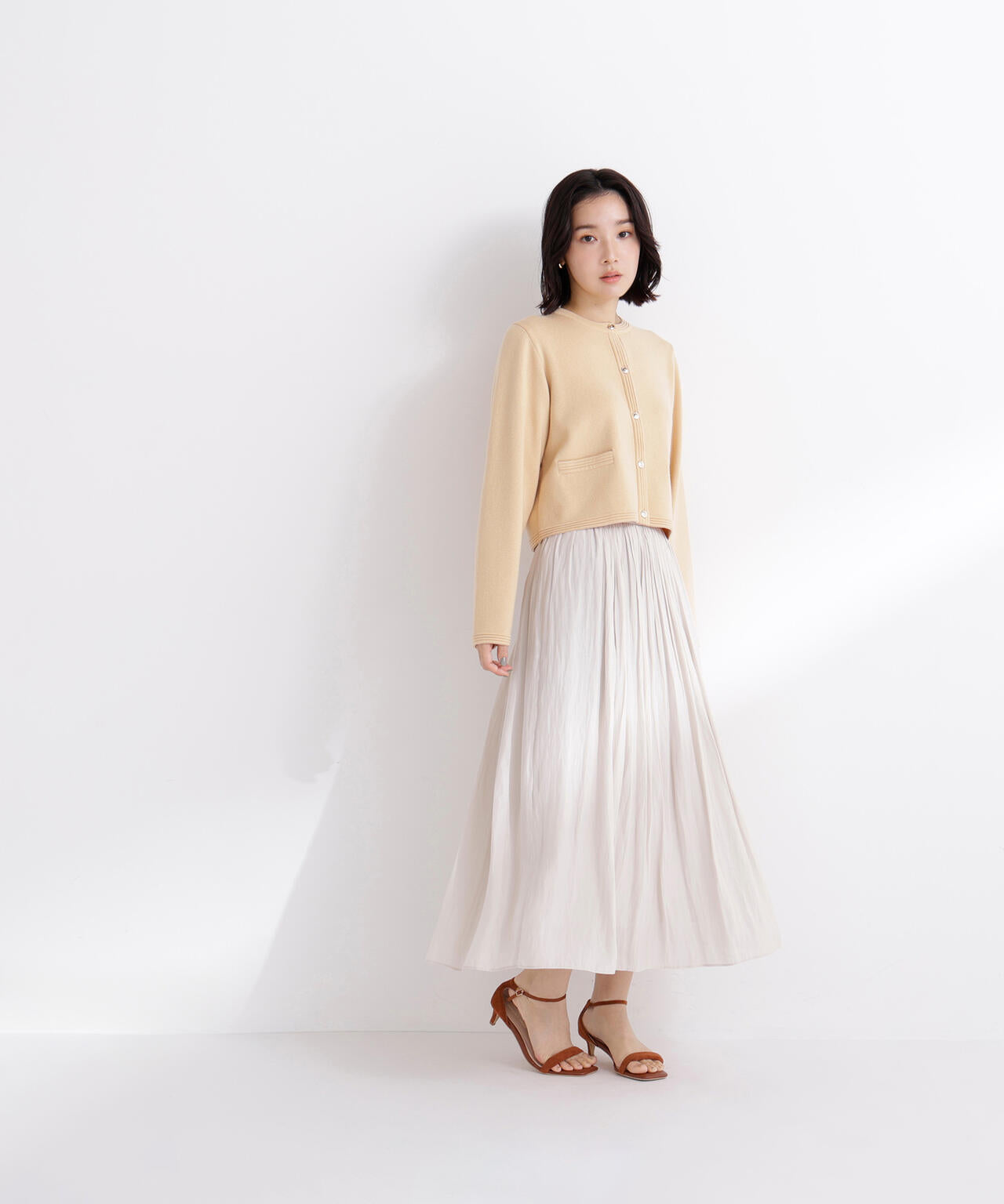 割繊ギャザースカート | NATURAL BEAUTY BASIC（ナチュラル