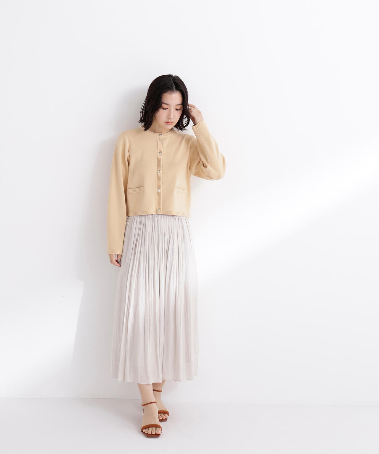 割繊ギャザースカート | NATURAL BEAUTY BASIC（ナチュラル