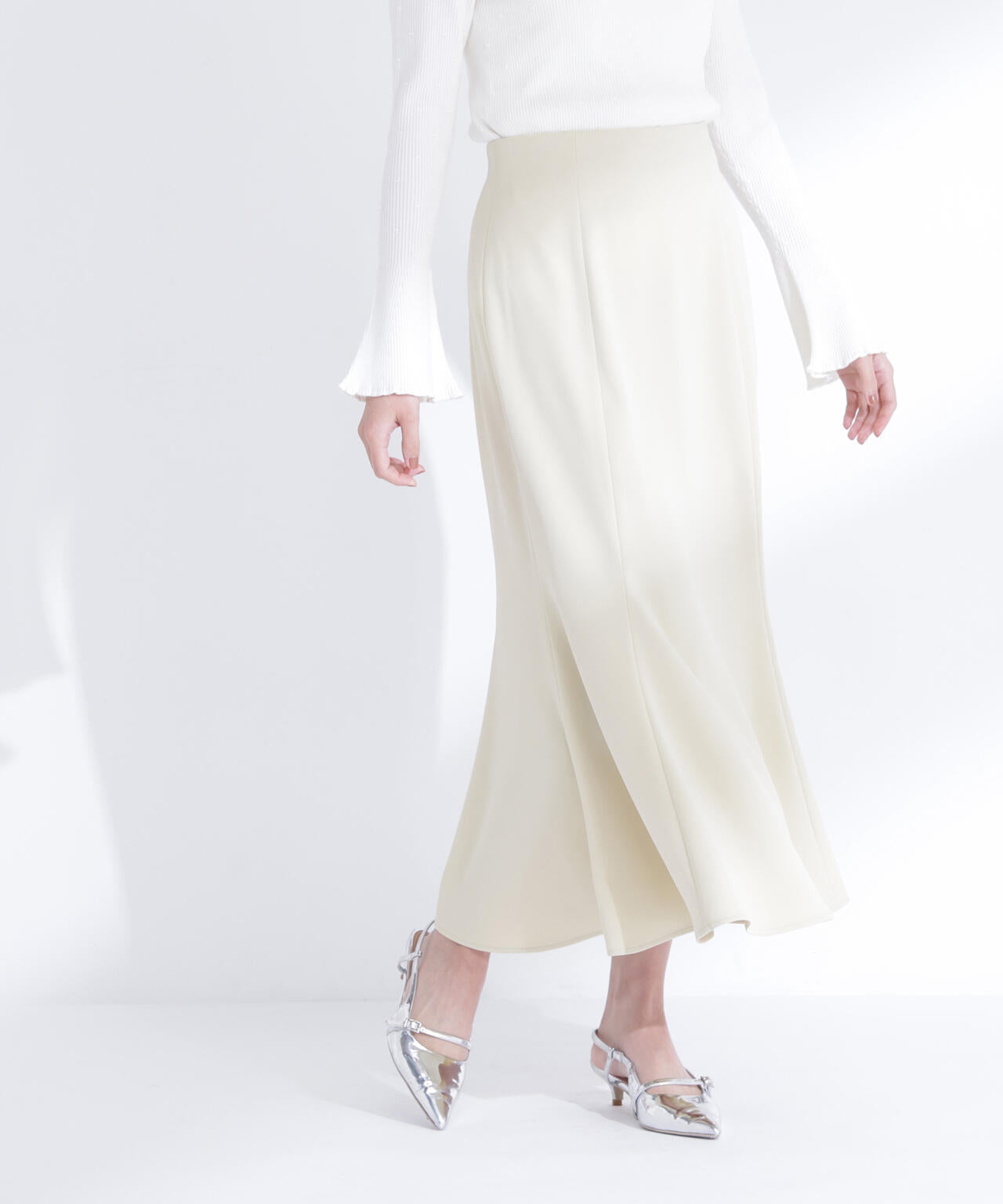 新品 フレアマーメイドスカート natural beauty basic 試着のみ パネル切替マーメイドスカート | NATURAL BEAUTY BASIC（ナチュラル
