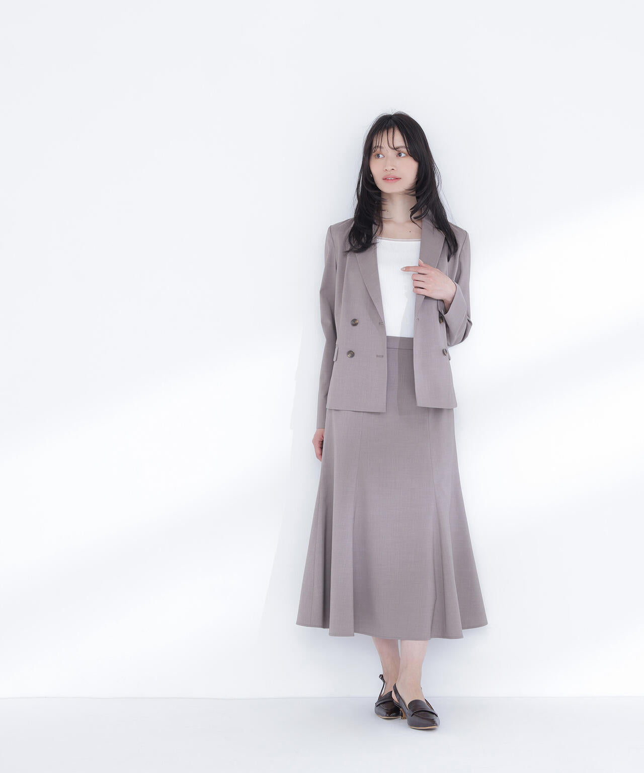 ライトツイル SETUP ナローフレアスカート | NATURAL BEAUTY BASIC