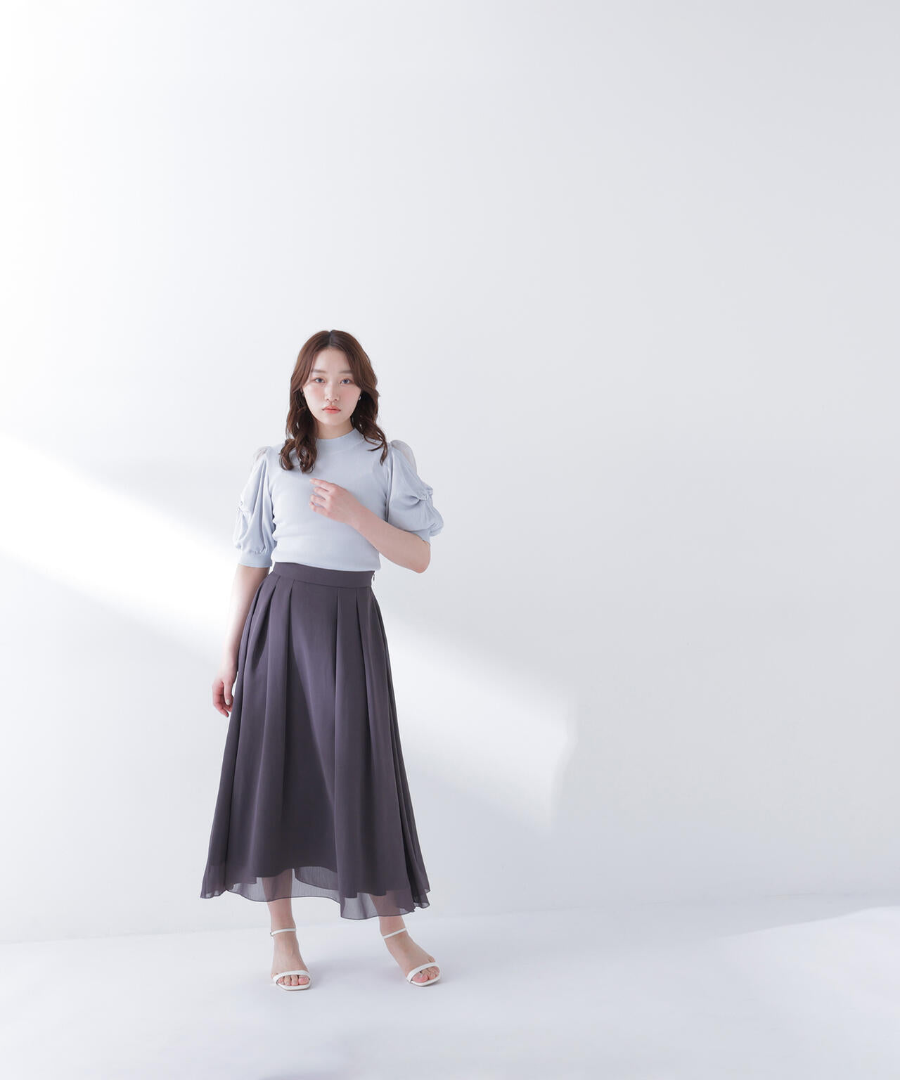 楊柳シアーフレアスカート | NATURAL BEAUTY BASIC（ナチュラル