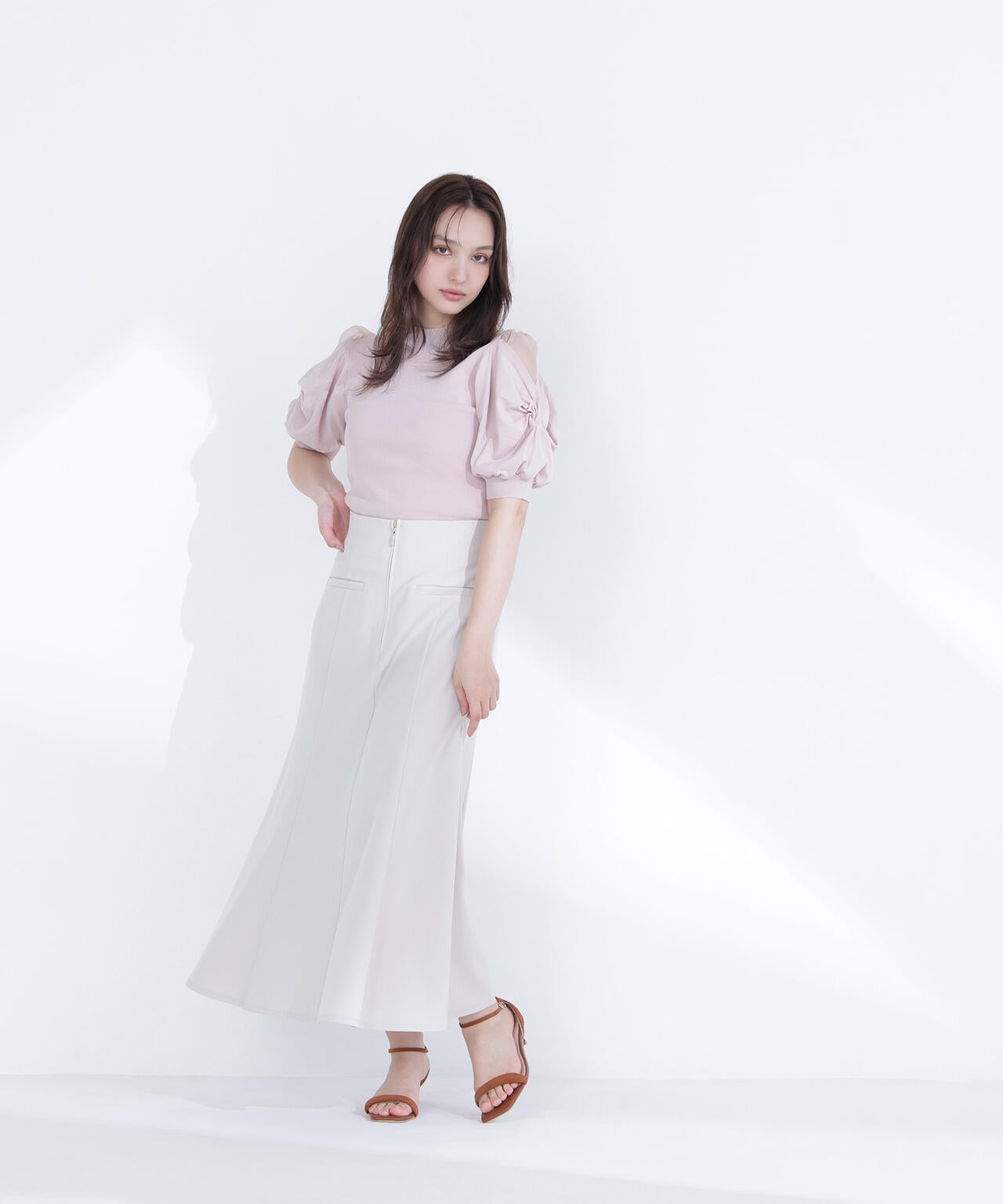 フロントジップマーメイドスカート | NATURAL BEAUTY BASIC
