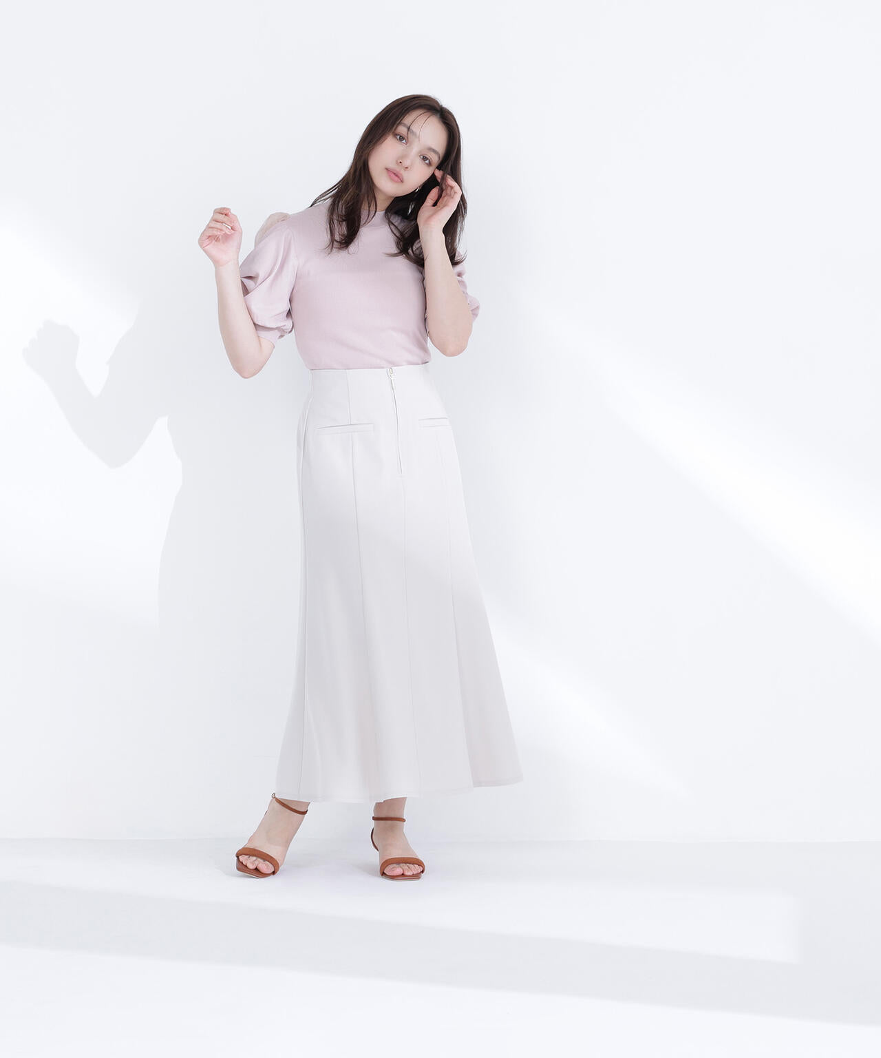 フロントジップマーメイドスカート | NATURAL BEAUTY BASIC