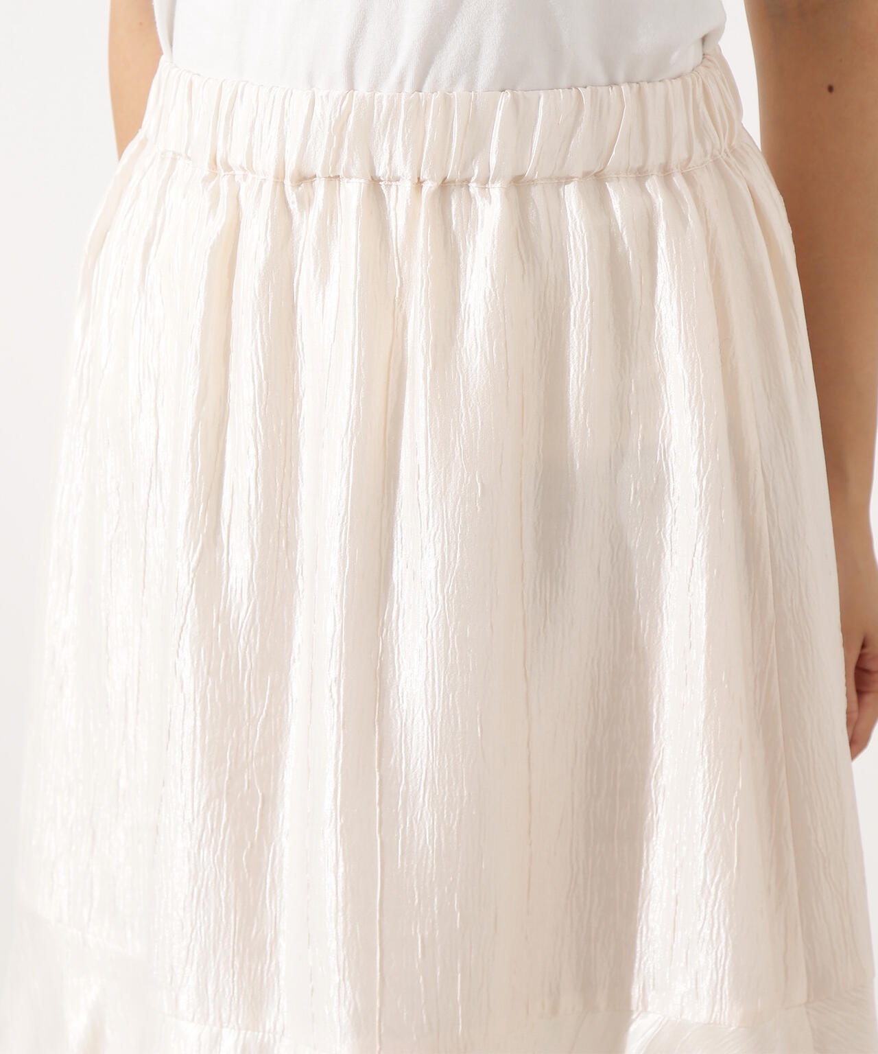 シャイニーティアードスカート