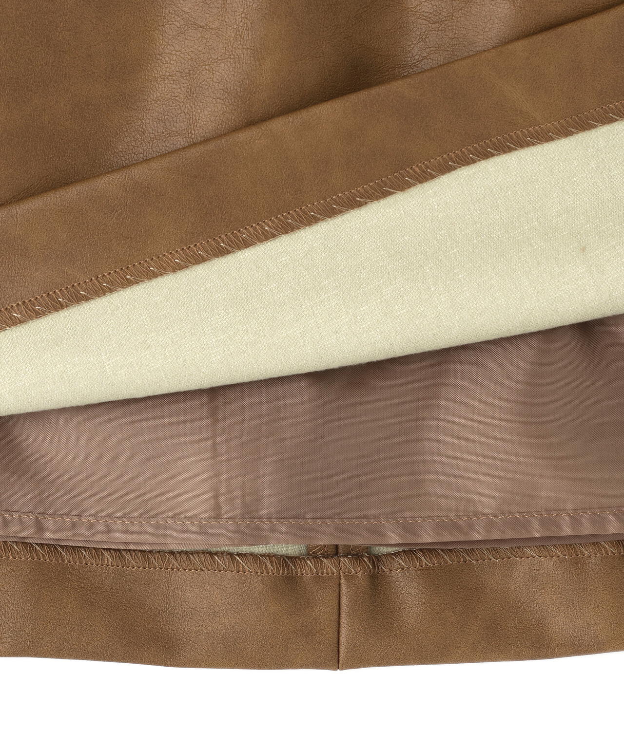 フェイクレザーミニスカート