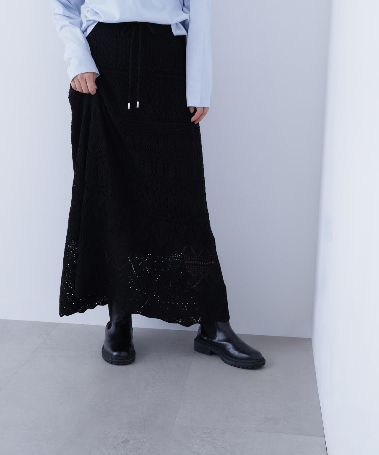 カギアミ風ニットスカート