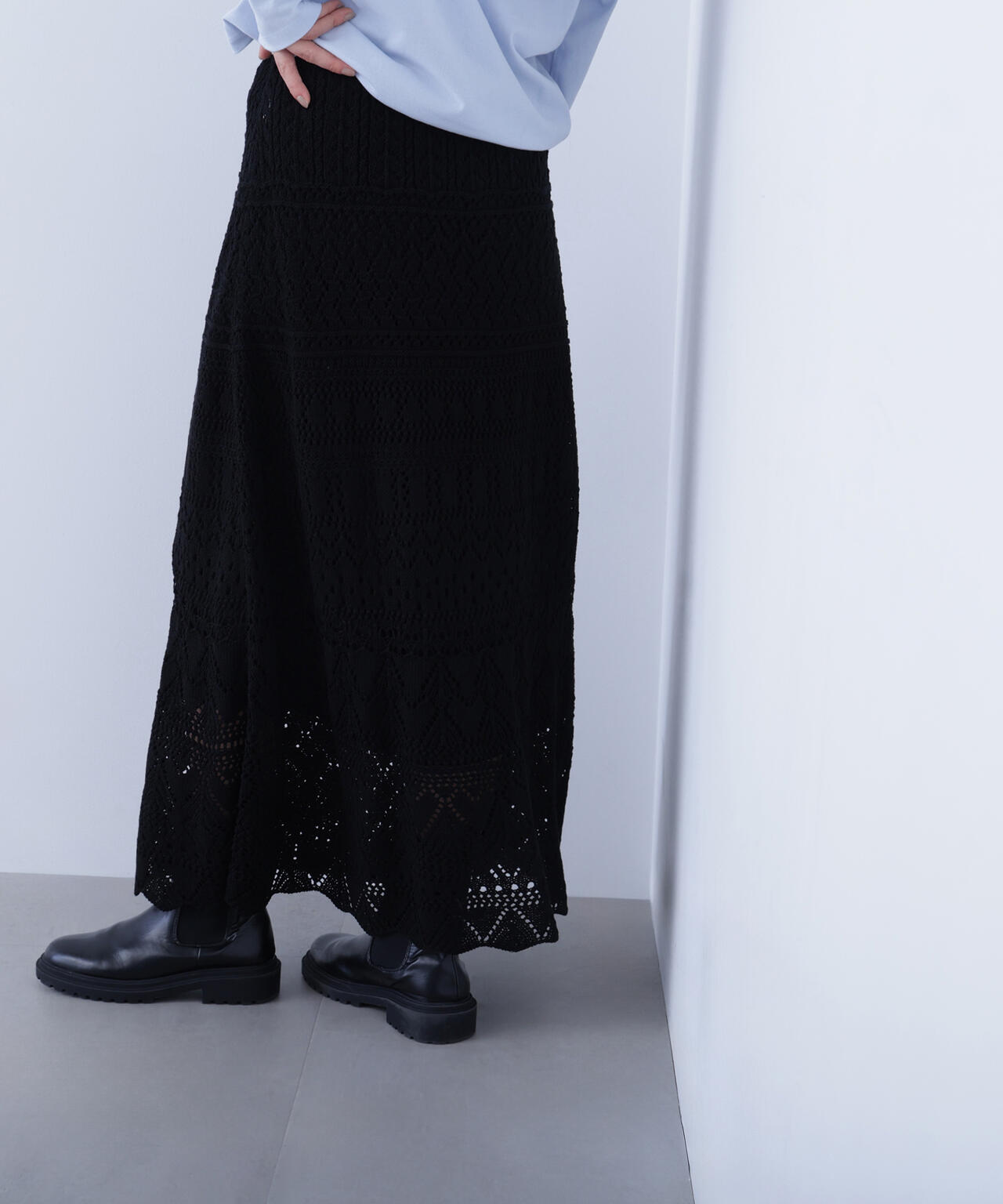 カギアミ風ニットスカート | N. Natural Beauty Basic*（エヌ