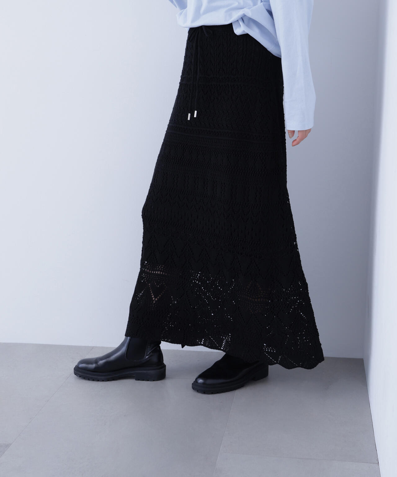 カギアミ風ニットスカート