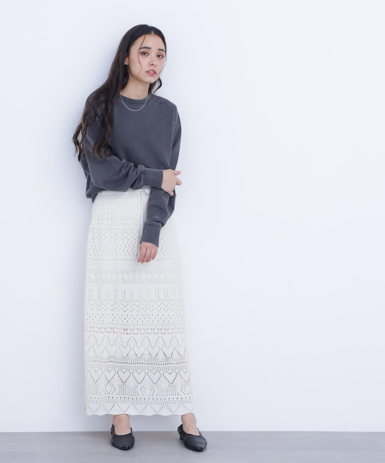 カギアミ風ニットスカート