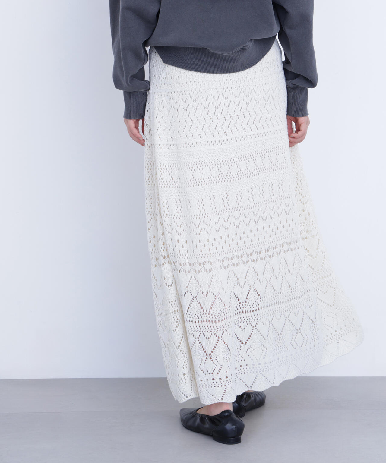 カギアミ風ニットスカート | N. Natural Beauty Basic*（エヌ