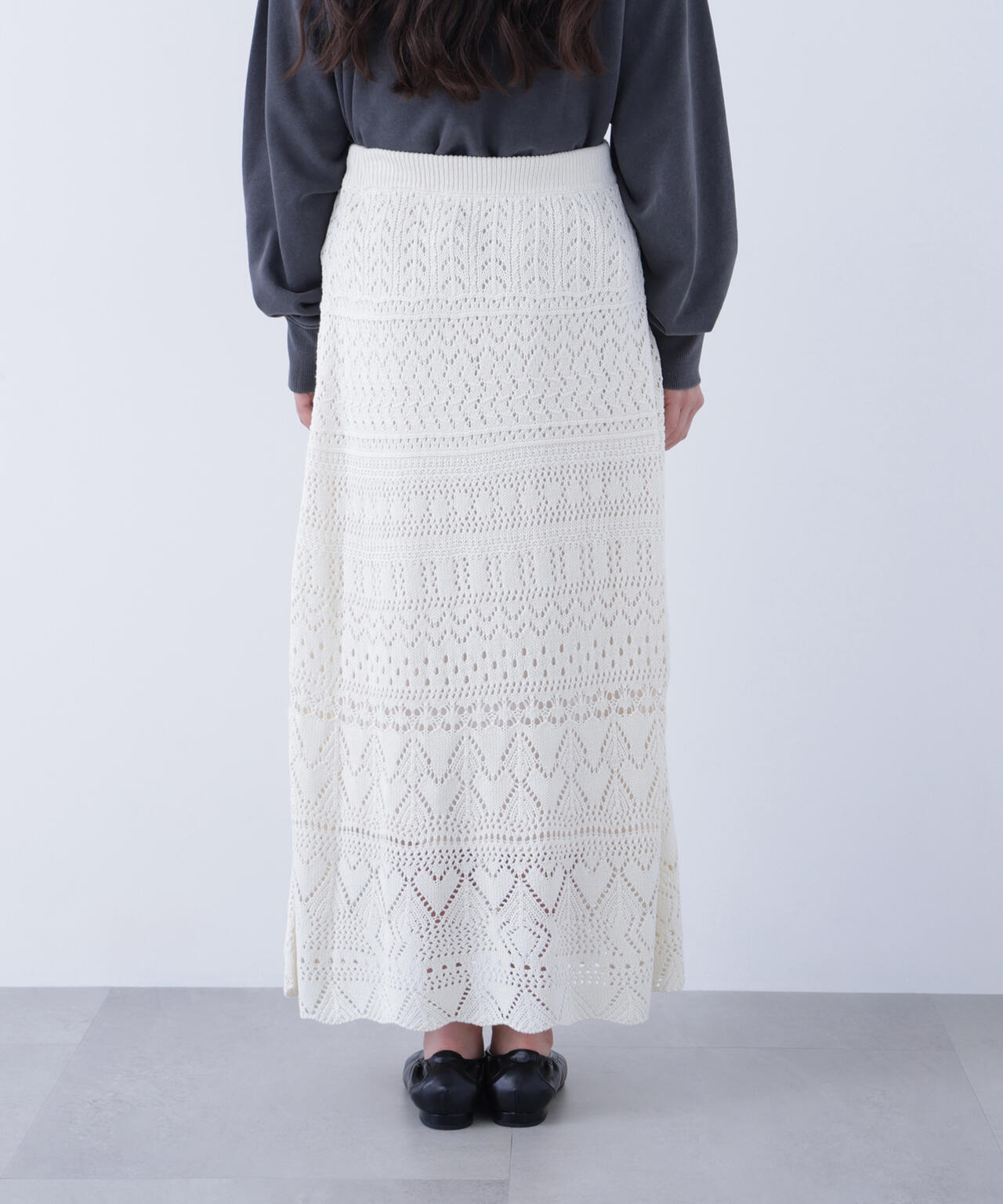 カギアミ風ニットスカート | N. Natural Beauty Basic*（エヌ