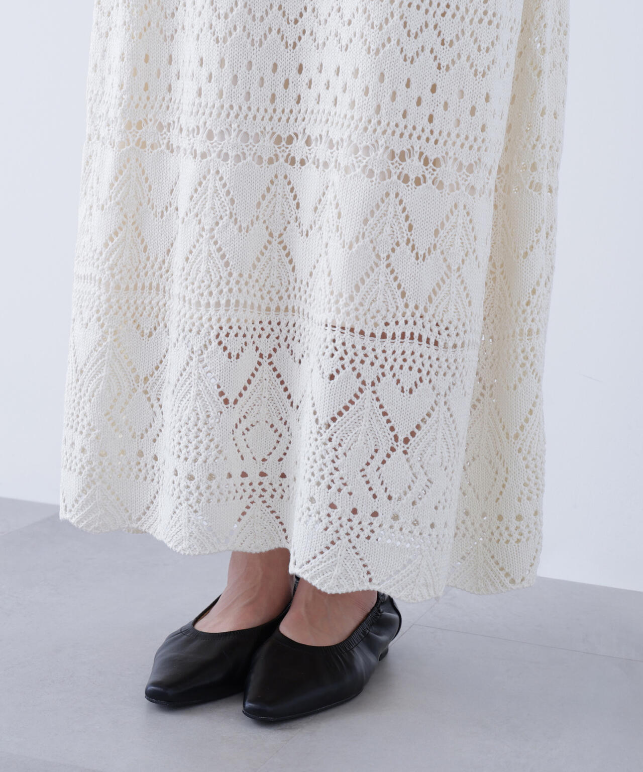 カギアミ風ニットスカート