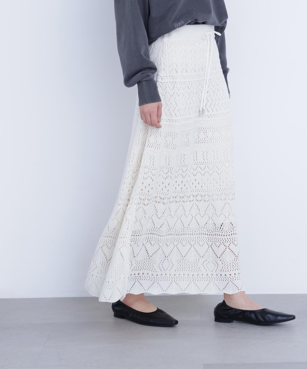カギアミ風ニットスカート