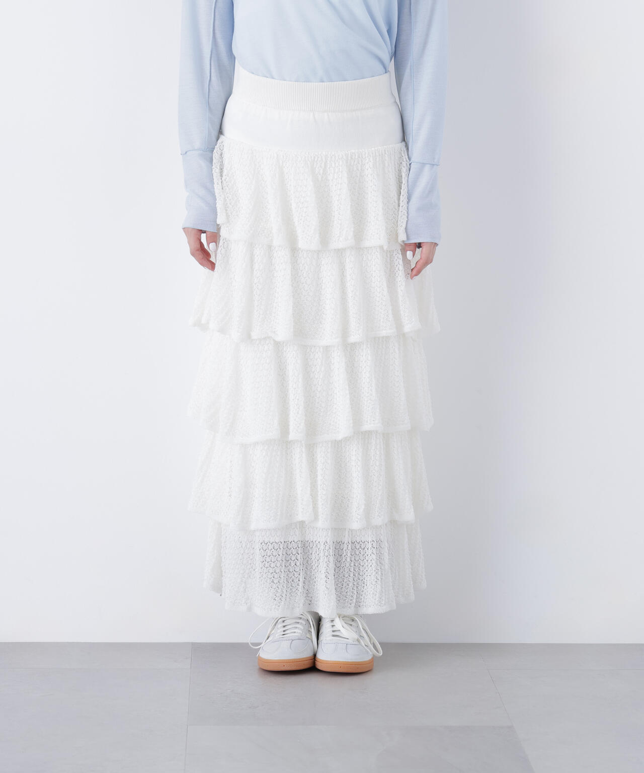 ティアードニットスカート
