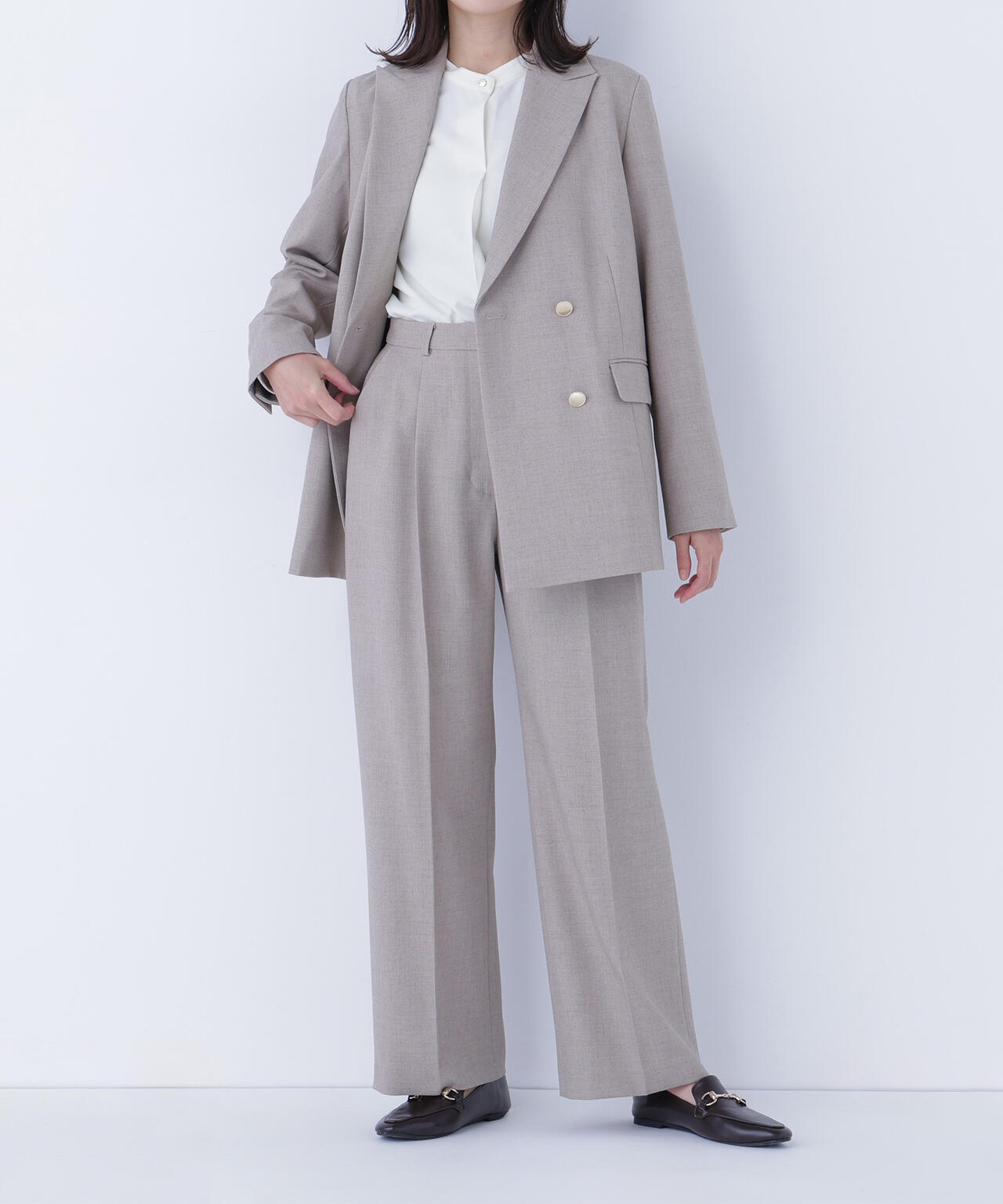 ナチュラルビューティーベーシック（NATURAL BEAUTY BASIC）/ダブルブレスト  SETUP パンツ ダブルブレスト SETUP パンツ | NATURAL BEAUTY BASIC（ナチュラル