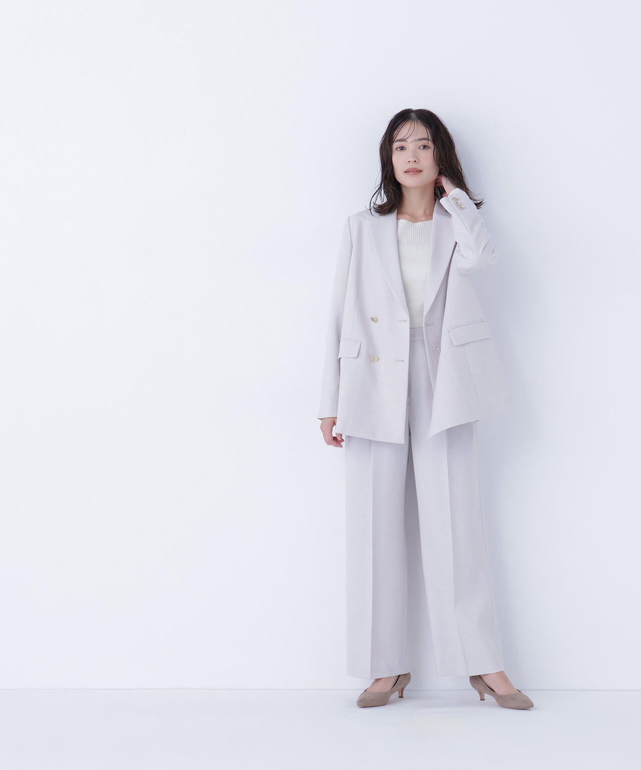 ダブルブレスト SETUP パンツ | NATURAL BEAUTY BASIC（ナチュラル
