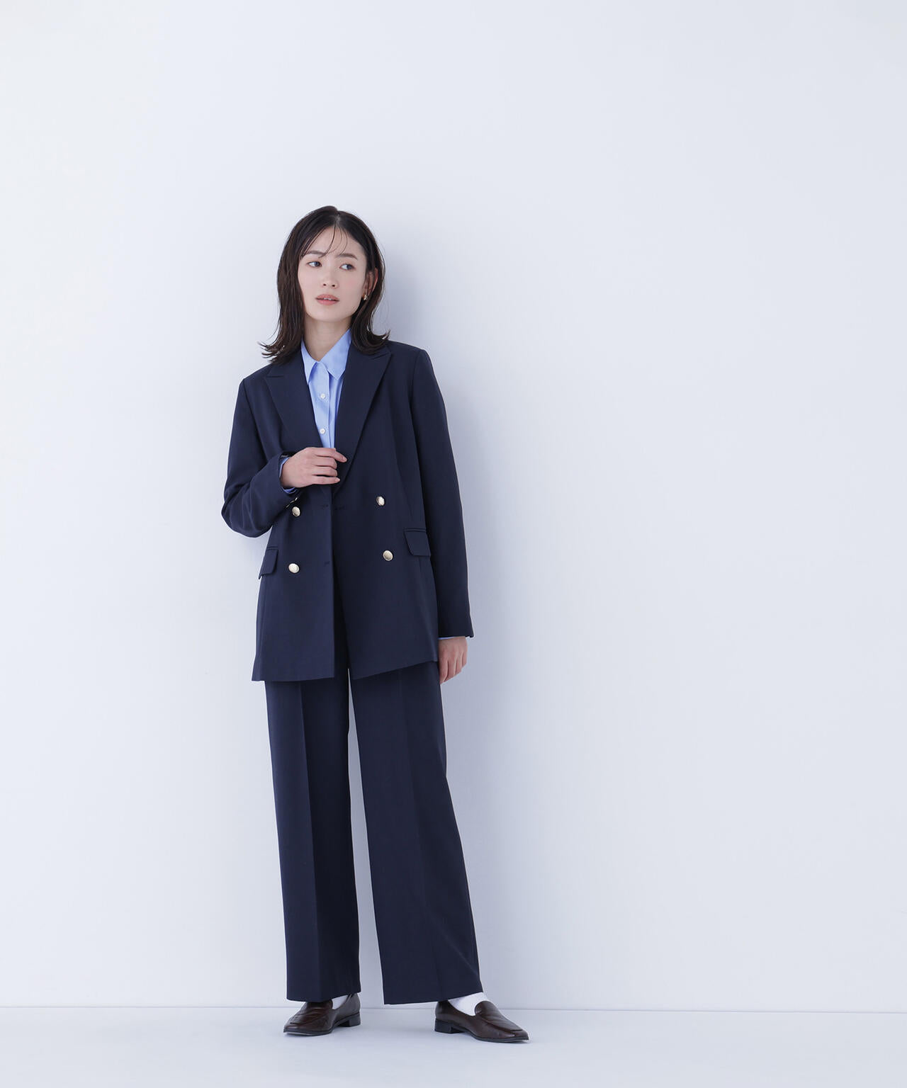 ダブルブレスト SETUP パンツ | NATURAL BEAUTY BASIC（ナチュラル