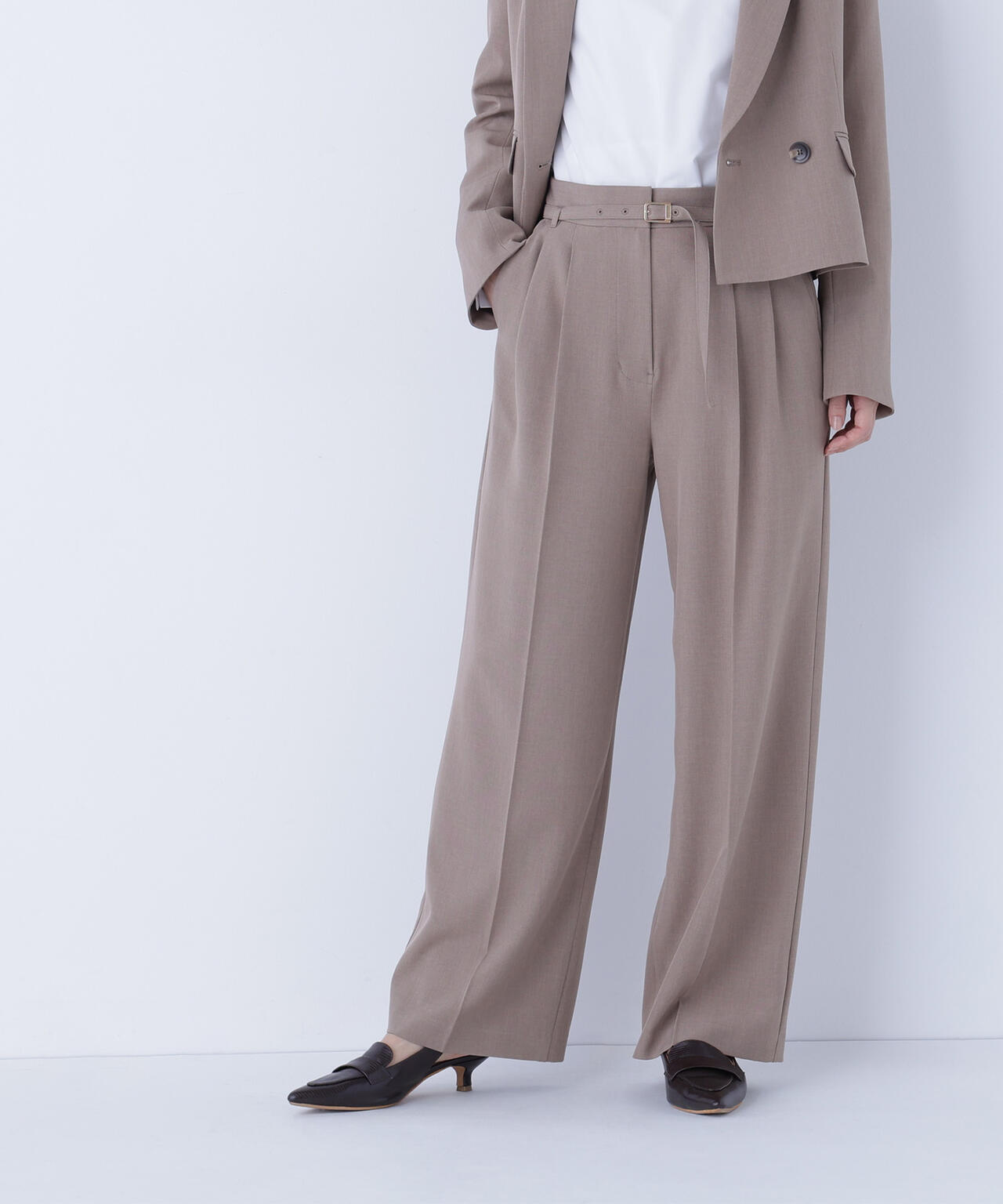 クラッシー SETUP ツータックパンツ