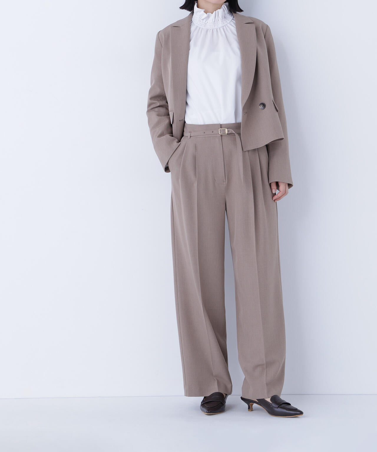 クラッシー SETUP ツータックパンツ | NATURAL BEAUTY BASIC