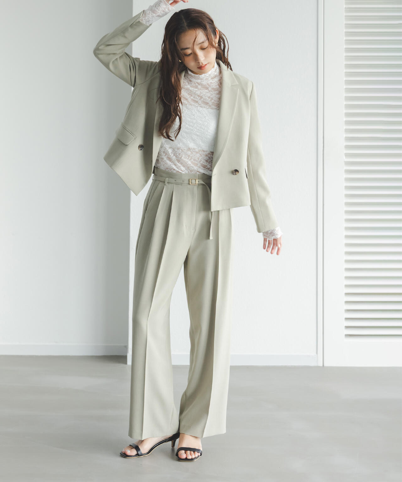 クラッシー SETUP ツータックパンツ | NATURAL BEAUTY BASIC