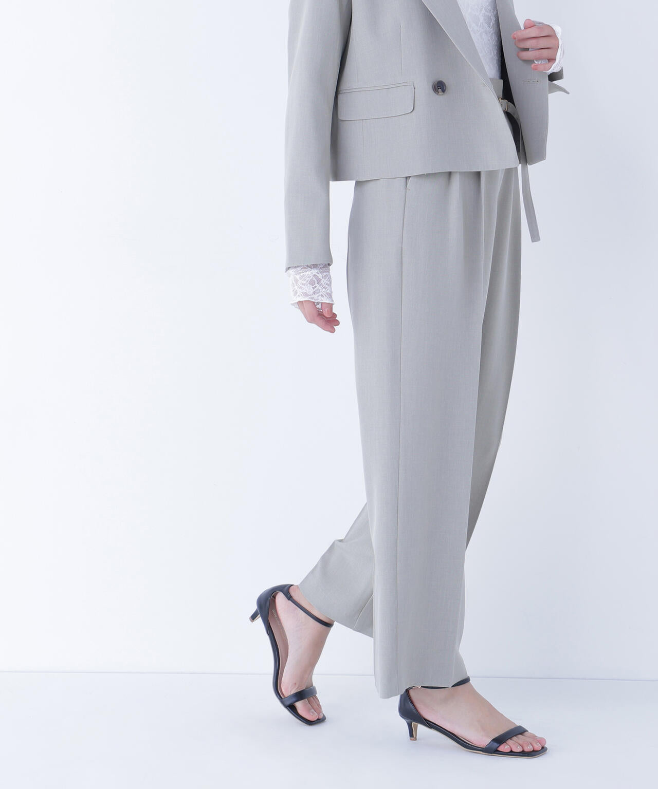 クラッシー SETUP ツータックパンツ