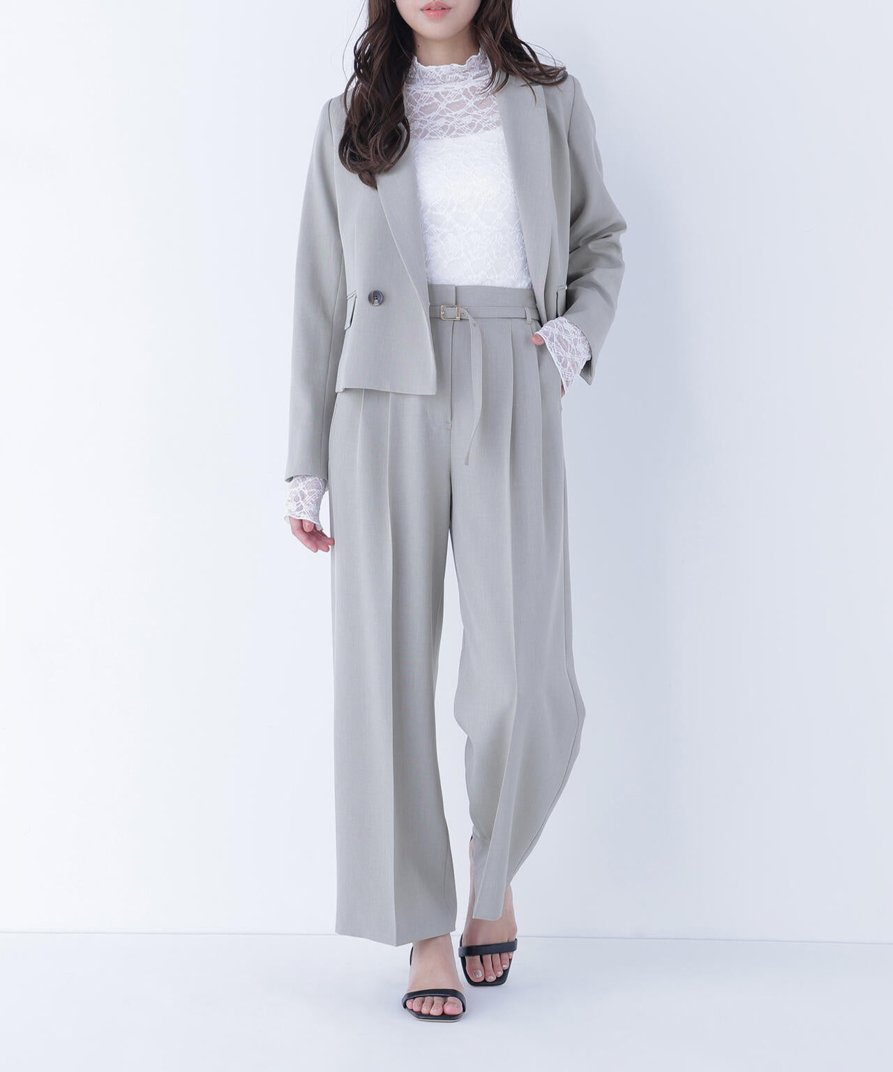 クラッシー SETUP ツータックパンツ