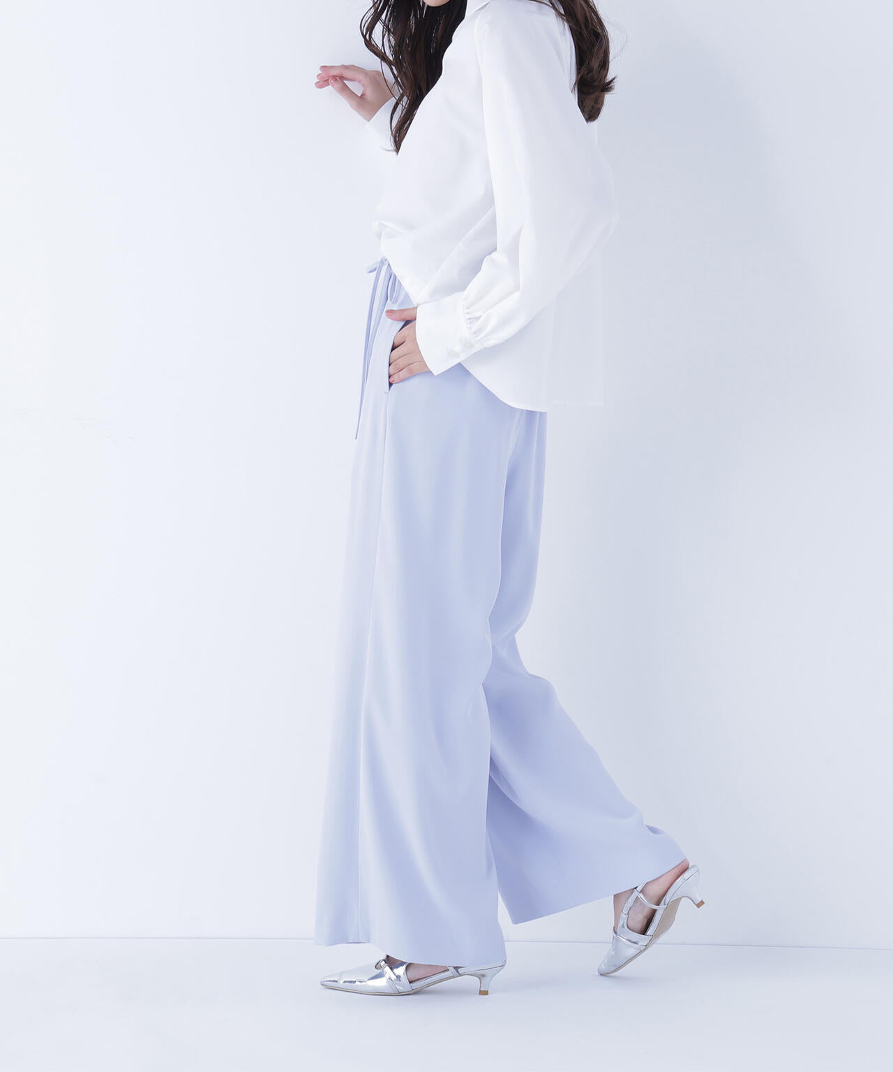 ナローリボンイージーワイドパンツ | NATURAL BEAUTY BASIC