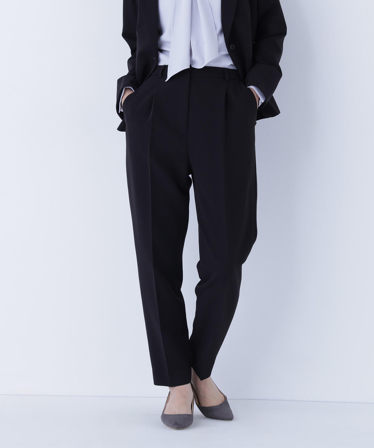 ダブルクロスストレッチ SETUP テーパードパンツ