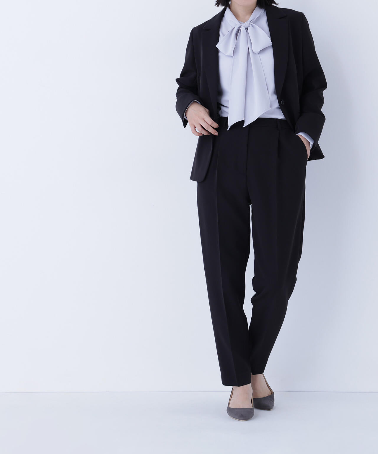 ダブルクロスストレッチ SETUP テーパードパンツ