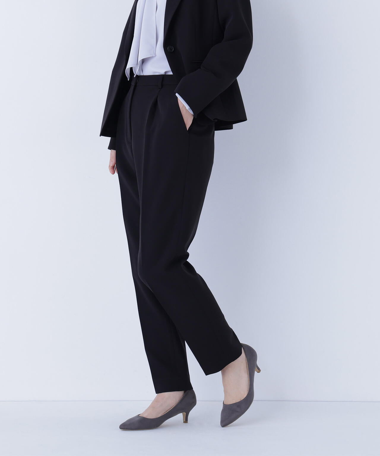 ダブルクロスストレッチ SETUP テーパードパンツ