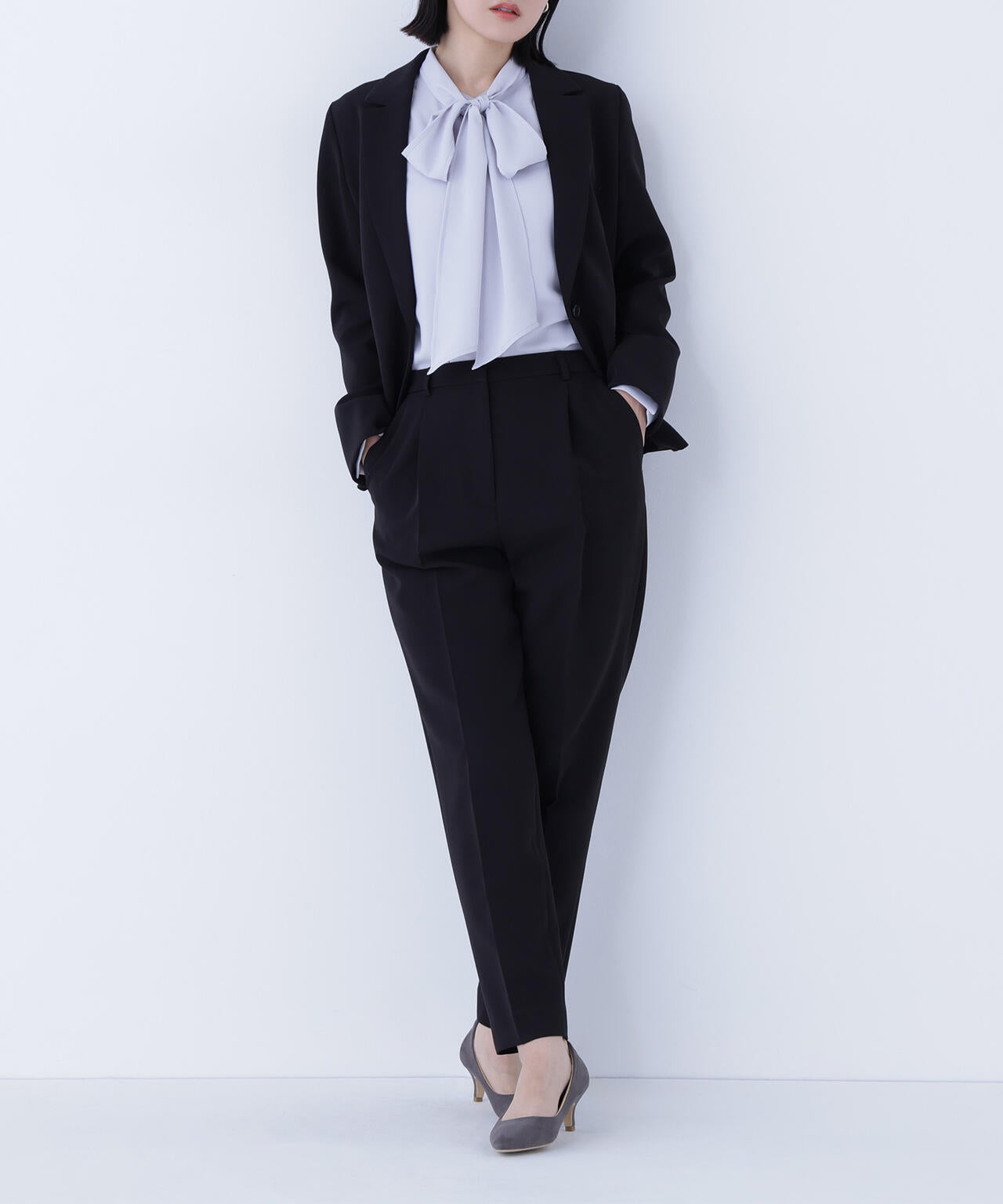 ダブルクロスストレッチ SETUP テーパードパンツ