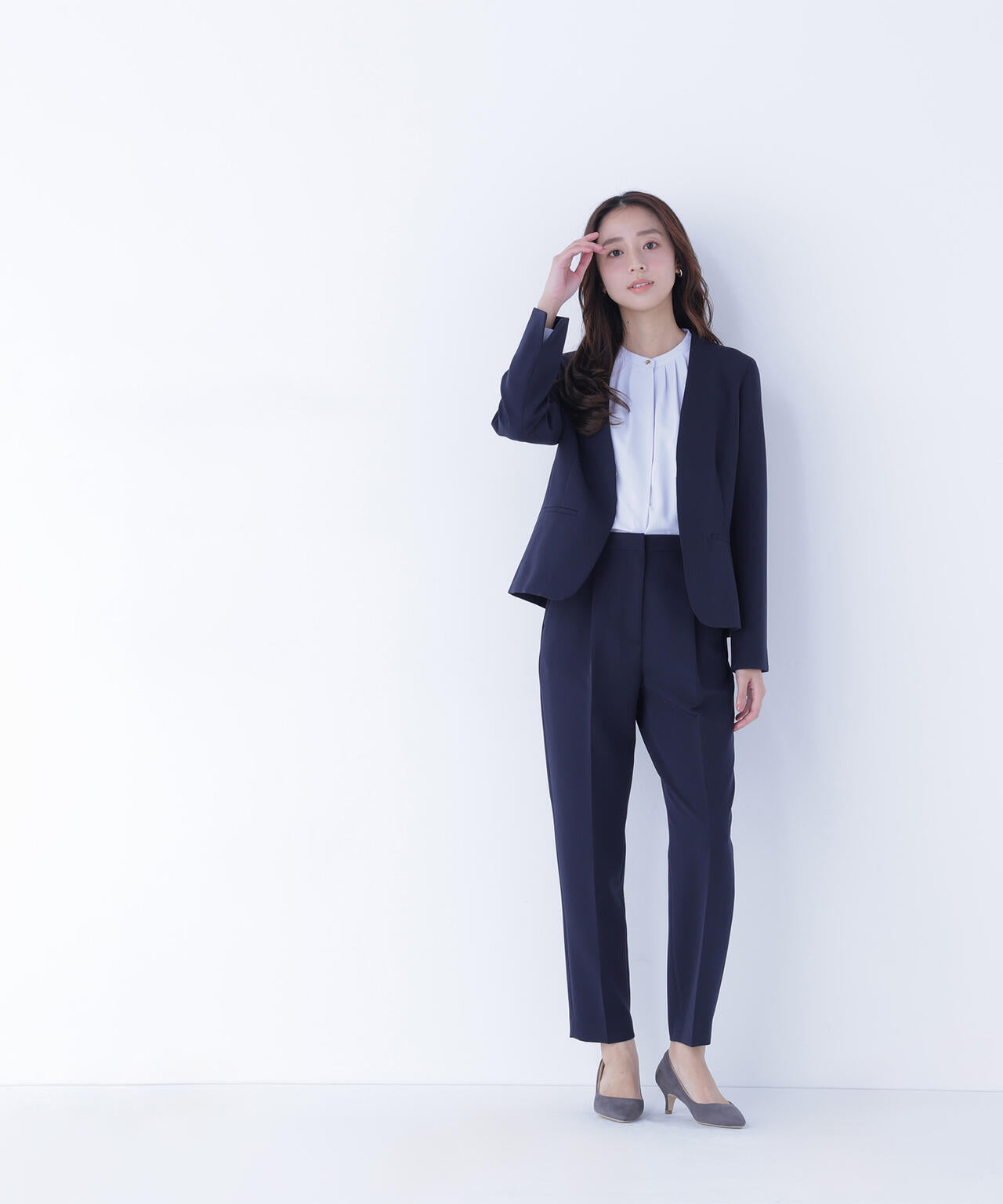 ダブルクロスストレッチ SETUP テーパードパンツ