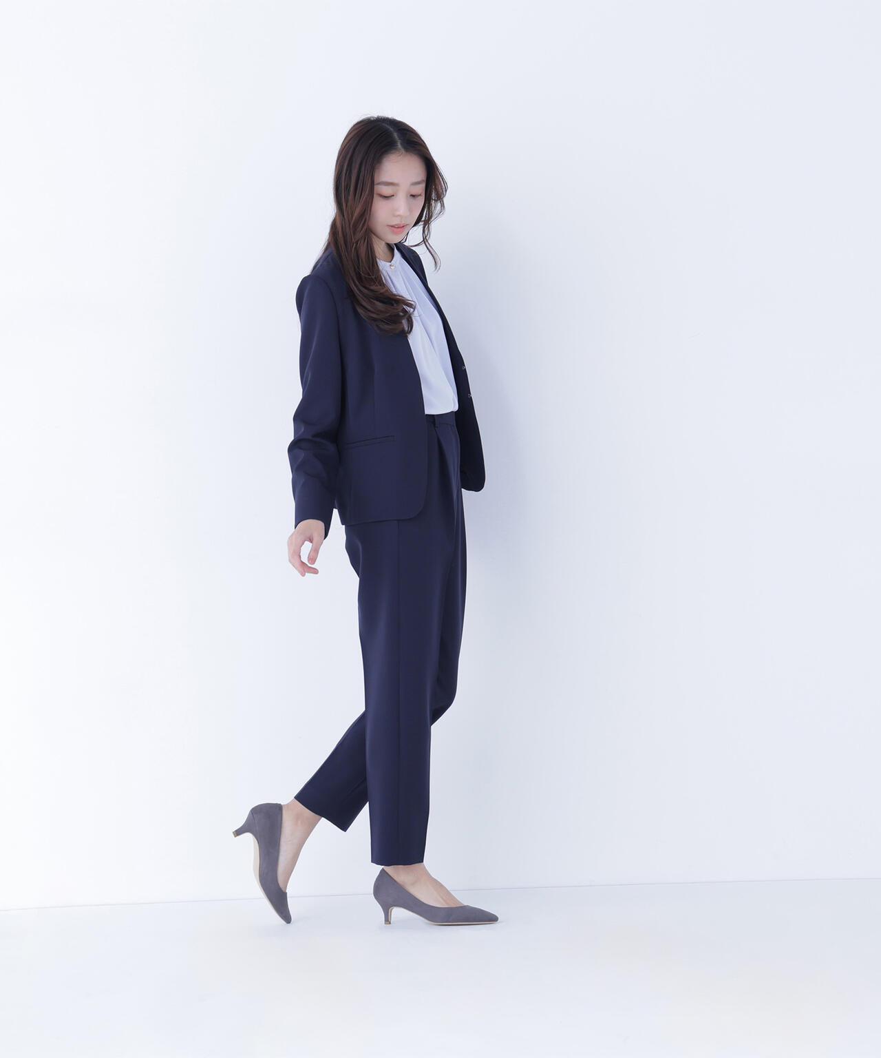 ダブルクロスストレッチ SETUP テーパードパンツ