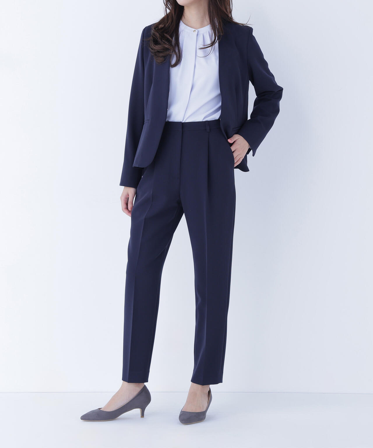 ダブルクロスストレッチ SETUP テーパードパンツ