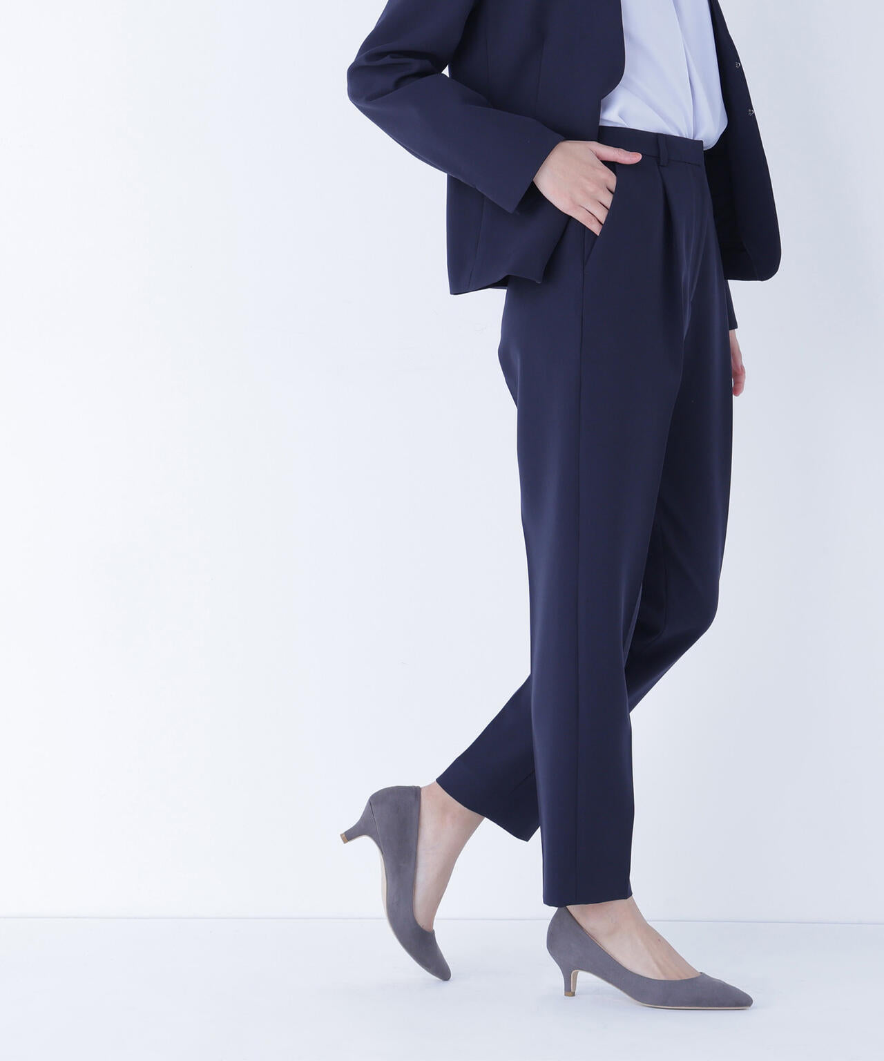 ダブルクロスストレッチ SETUP テーパードパンツ