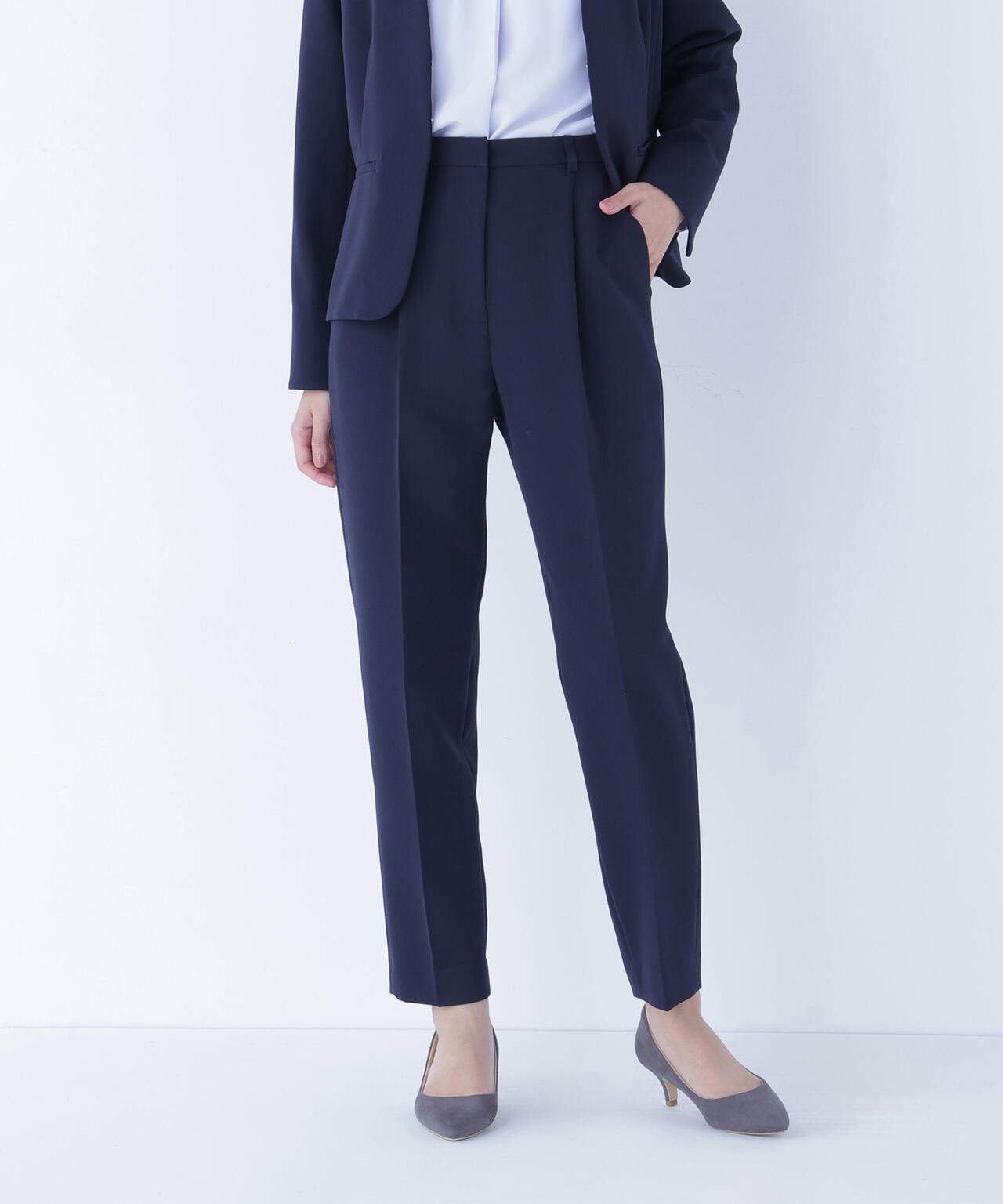 ダブルクロスストレッチ SETUP テーパードパンツ