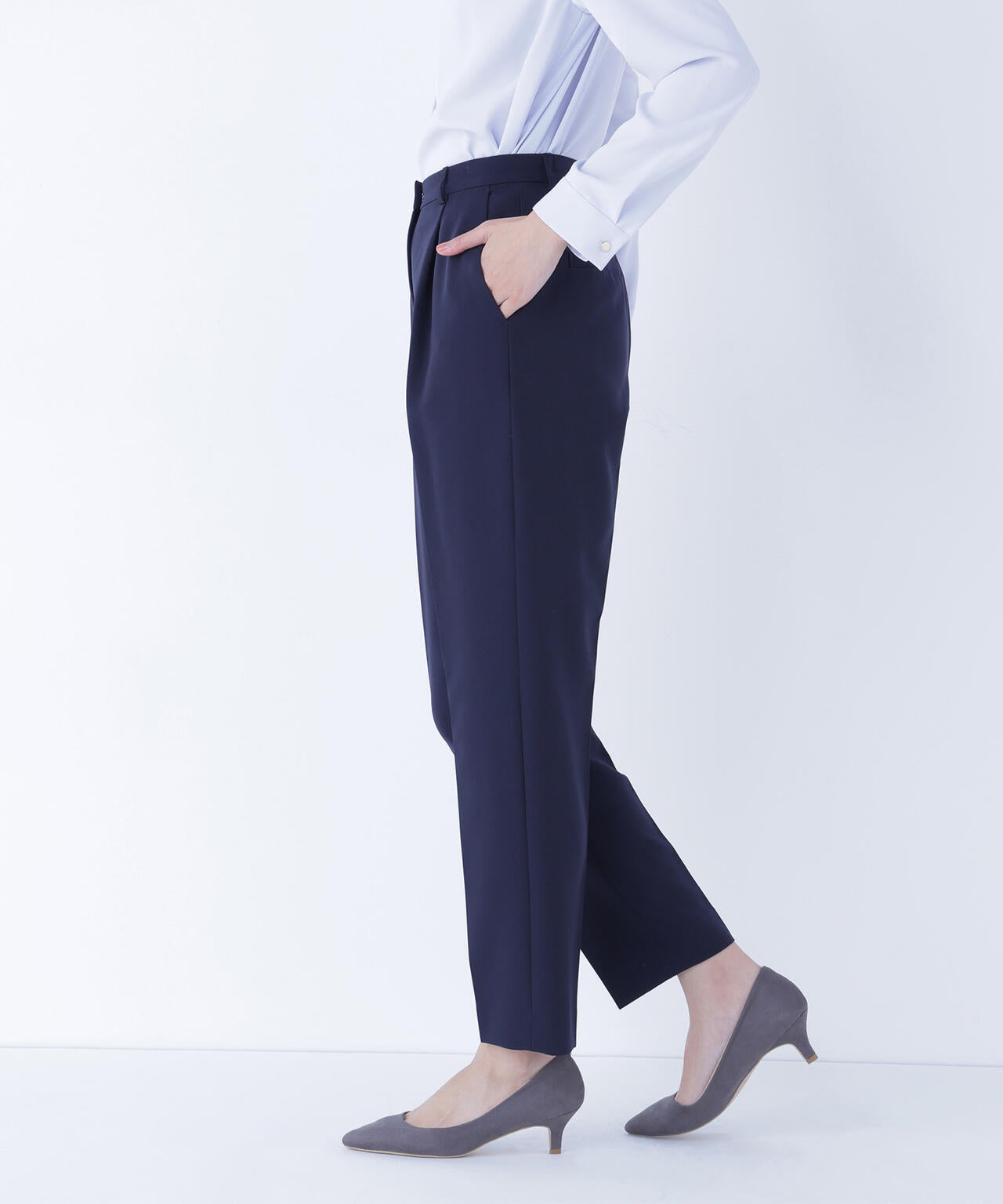 ダブルクロスストレッチ SETUP テーパードパンツ