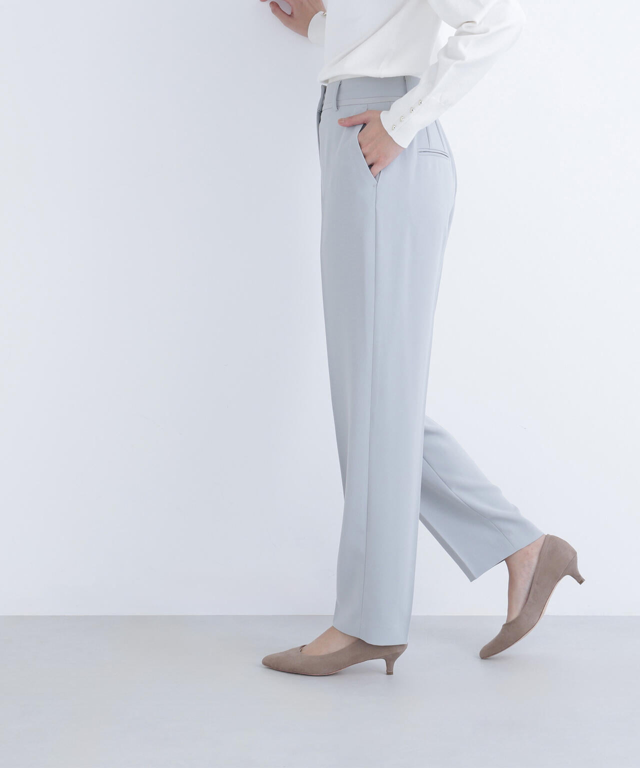 カラーテーパードパンツ