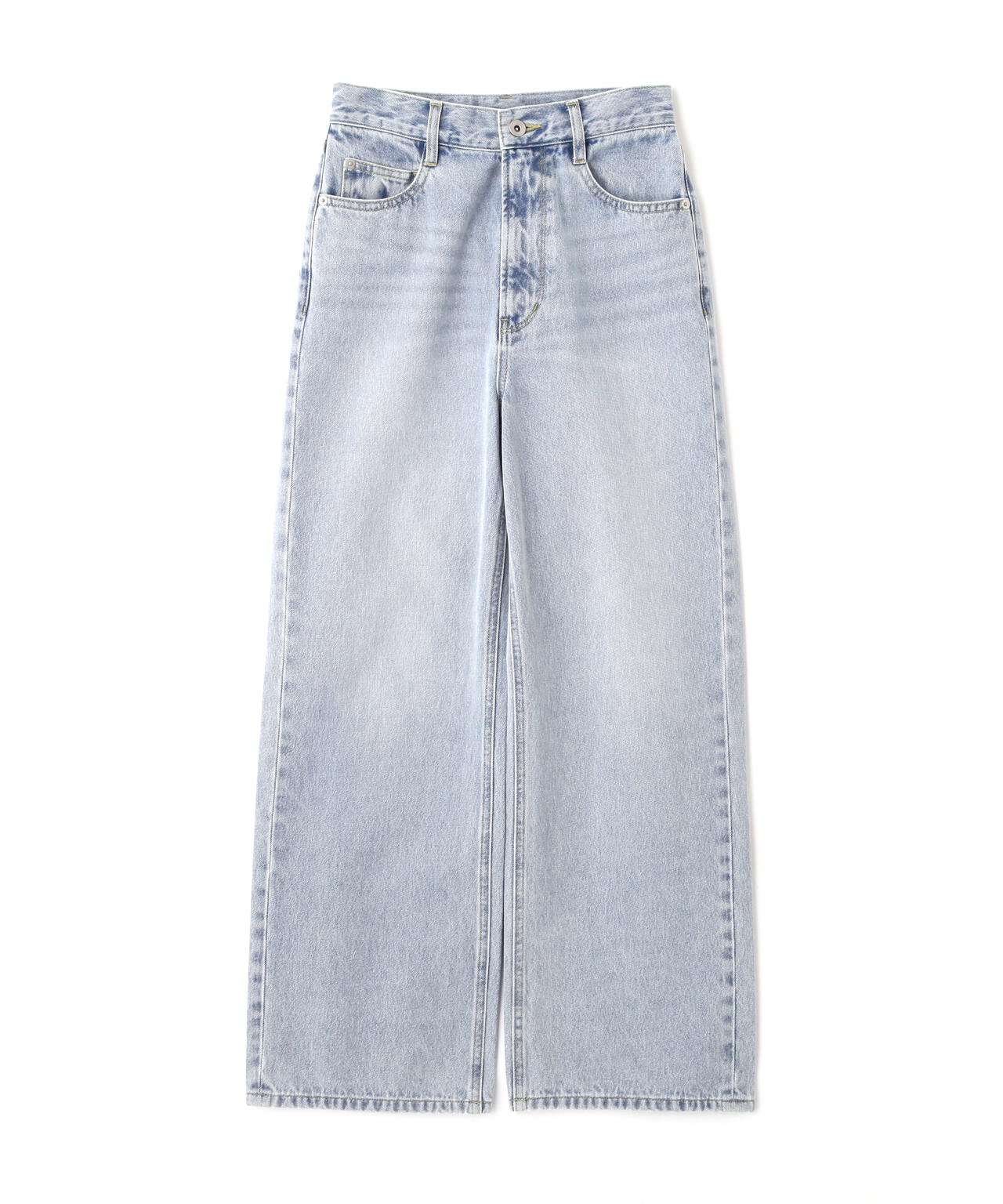 ワイドストレートデニムパンツ