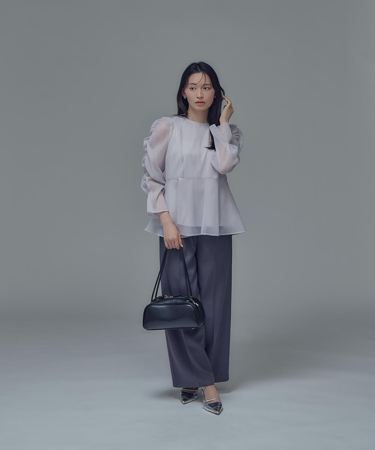 NATURAL BEAUTY BASIC×PLST　ジャケット×パンツ×ブラウス ビスチェドッキングブラウス＆パンツ パンツ | NATURAL BEAUTY BASIC