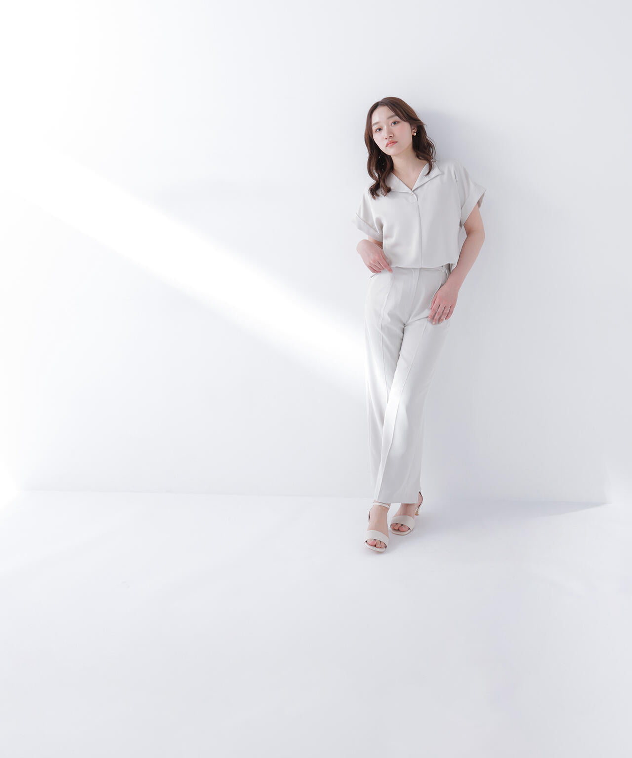 クリアツイル SETUP タックワイドパンツ | NATURAL BEAUTY BASIC