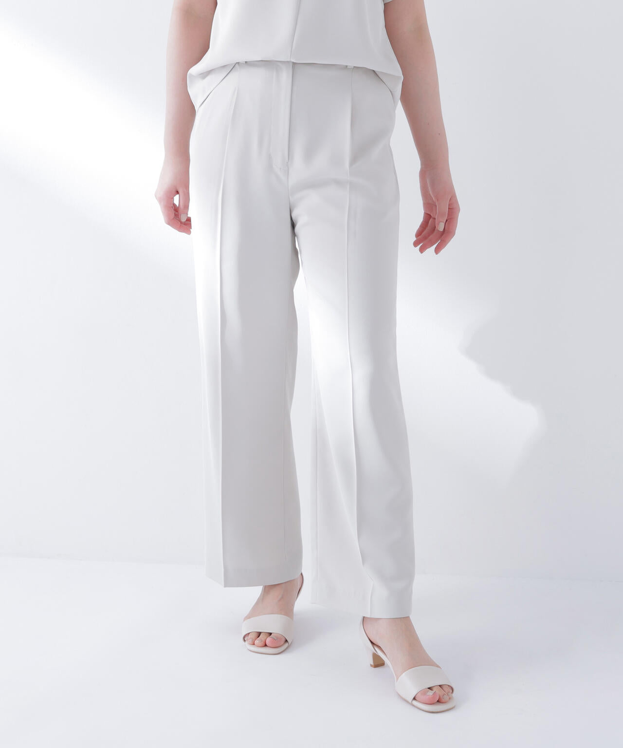 クリアツイル SETUP タックワイドパンツ | NATURAL BEAUTY BASIC