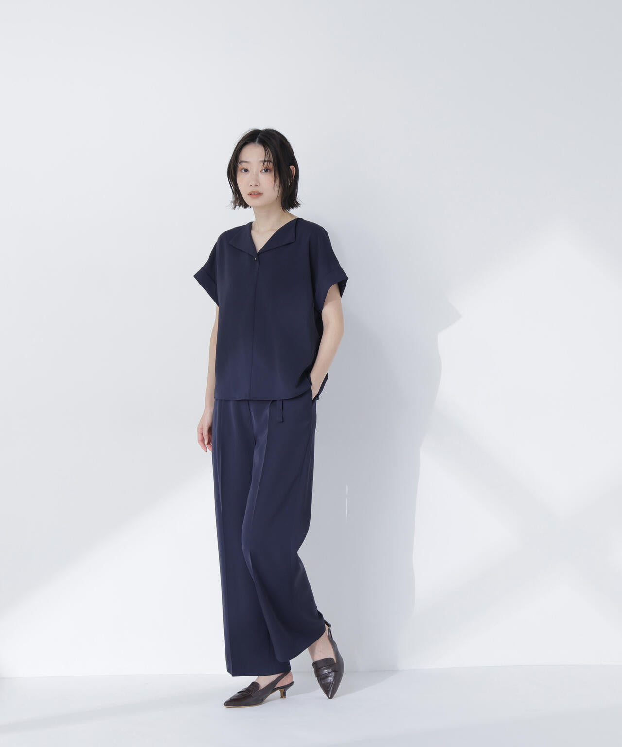 クリアツイル SETUP タックワイドパンツ | NATURAL BEAUTY BASIC