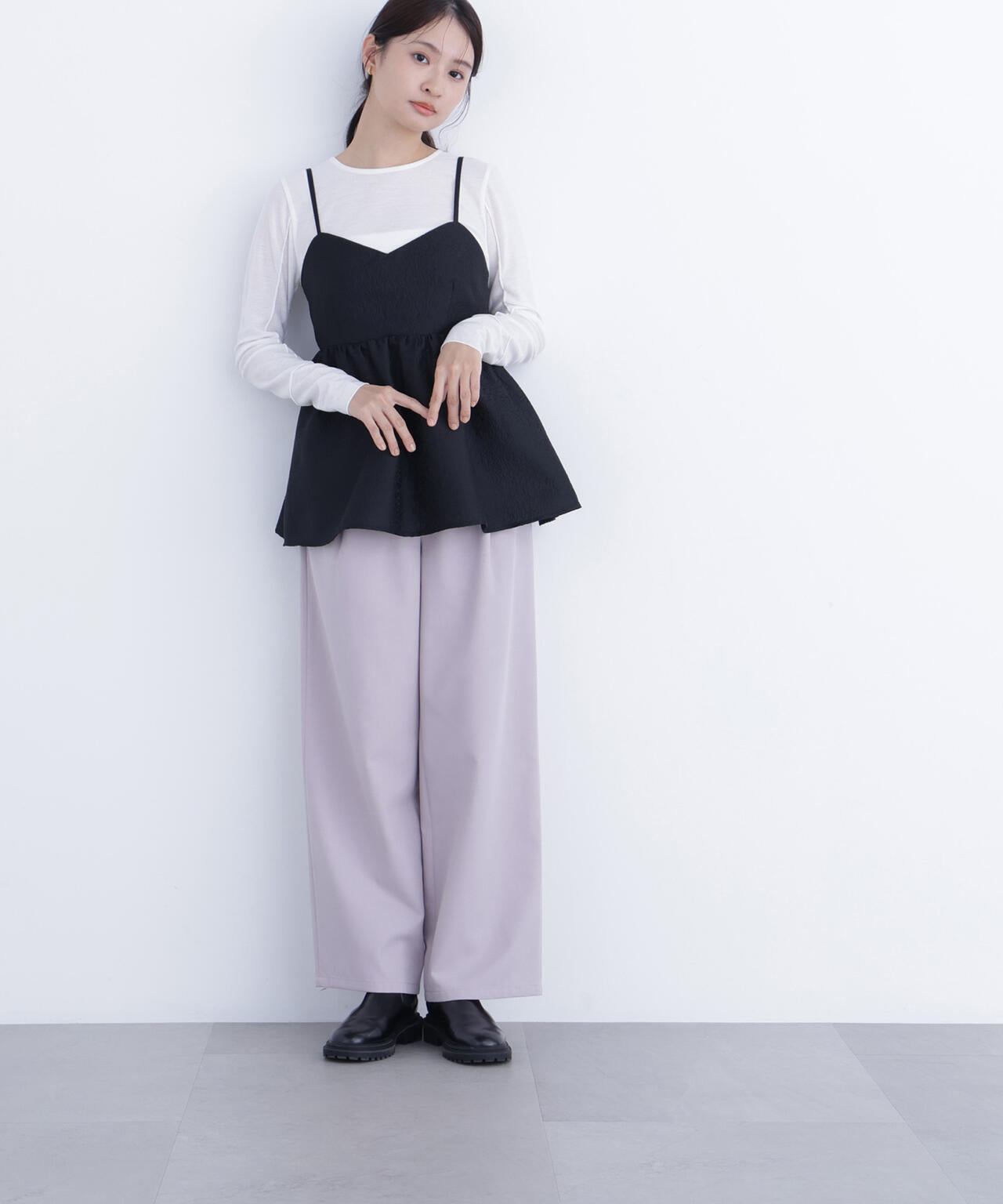 ワイドツイルパンツ