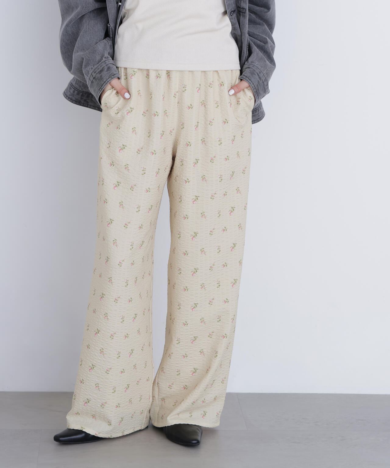 フラワープリント SETUP パンツ