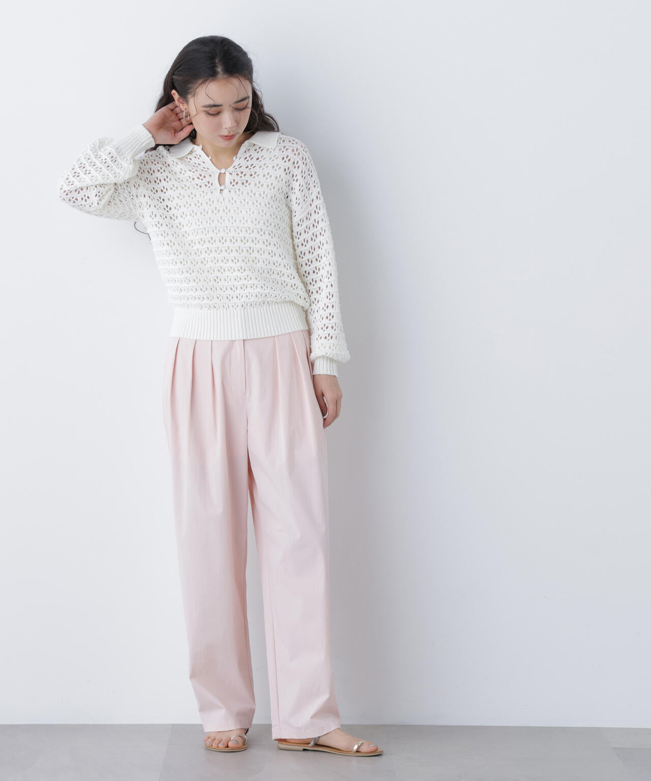 NATURAL BEAUTY BASIC×PLST ジャケット×パンツ×ブラウス NATURAL