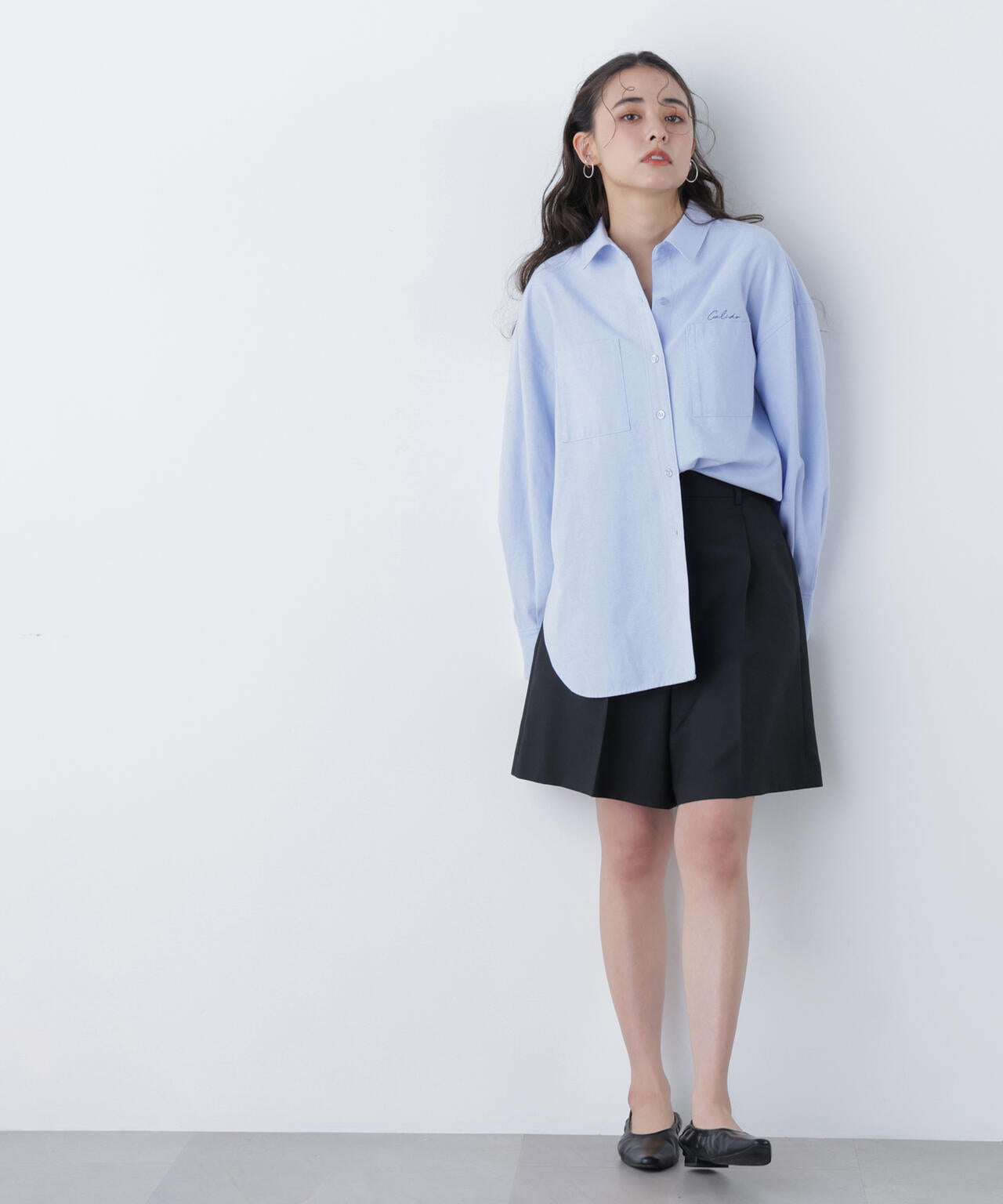 タックキュロットパンツ