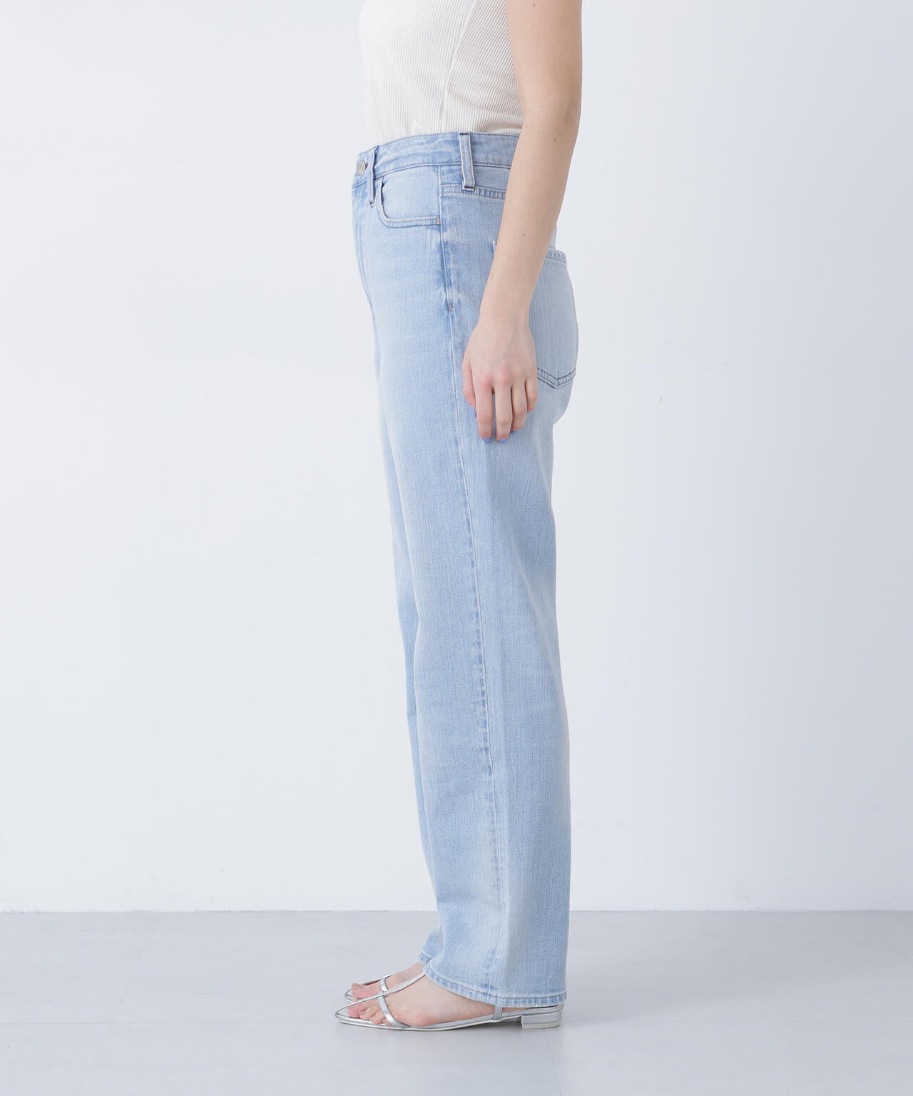 FUDGE掲載＞＜Healthy DENIM＞ハイライズストレートデニムパンツ | N