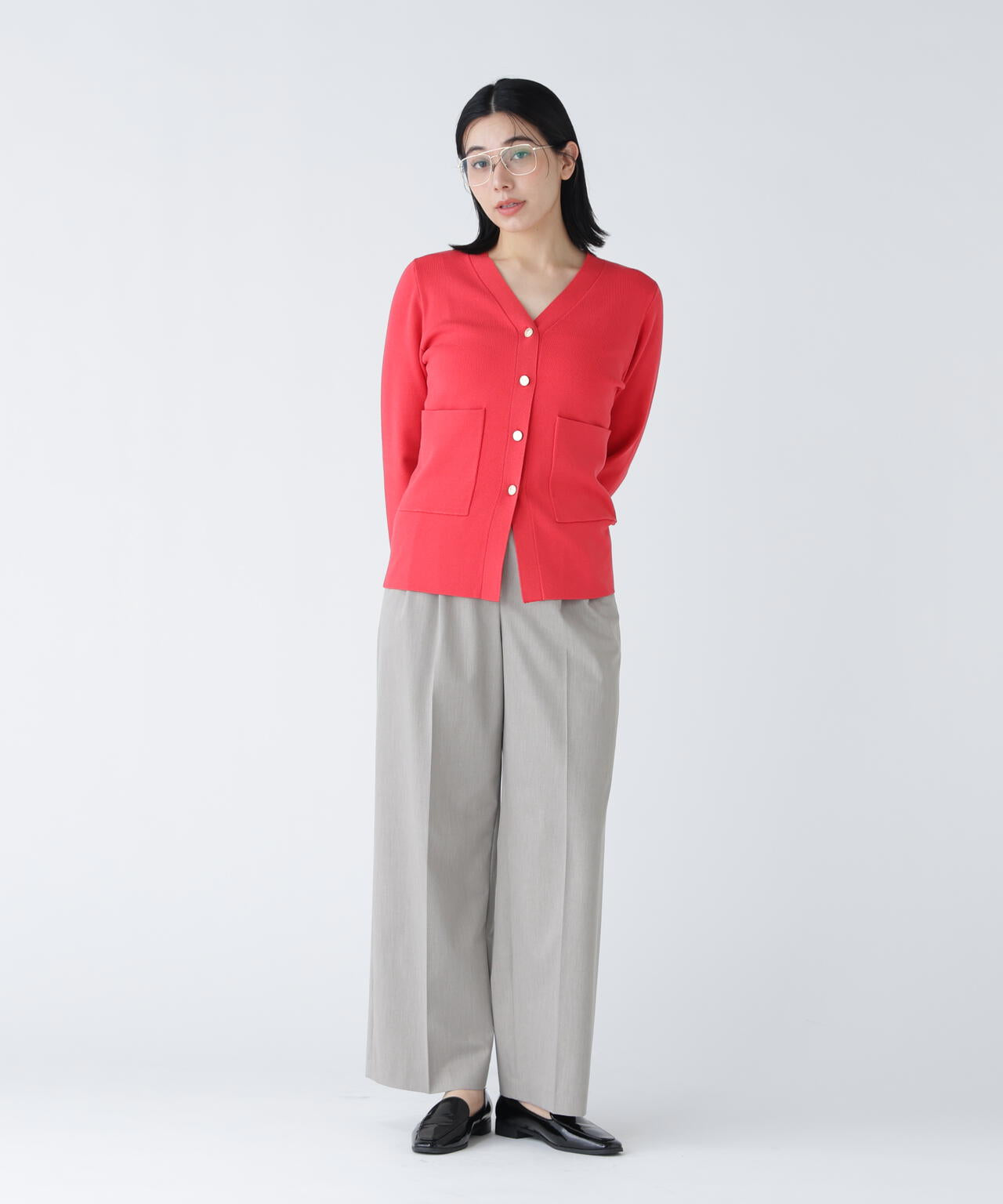 【365ユーティリティー】洗えて毛玉になりにくいタックワイドパンツ